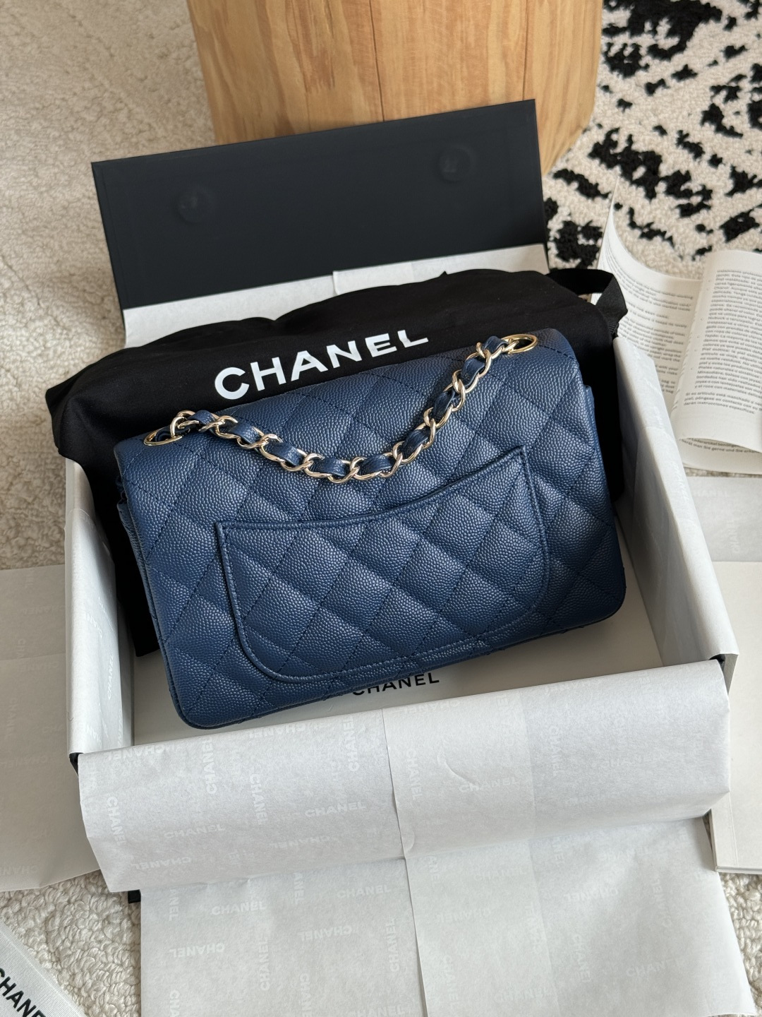 CHANEL CF series Caviar small pebble grain