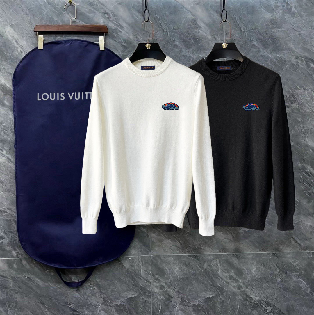 Louis Vuitton Exquisite Logo Crew Neck Sweater