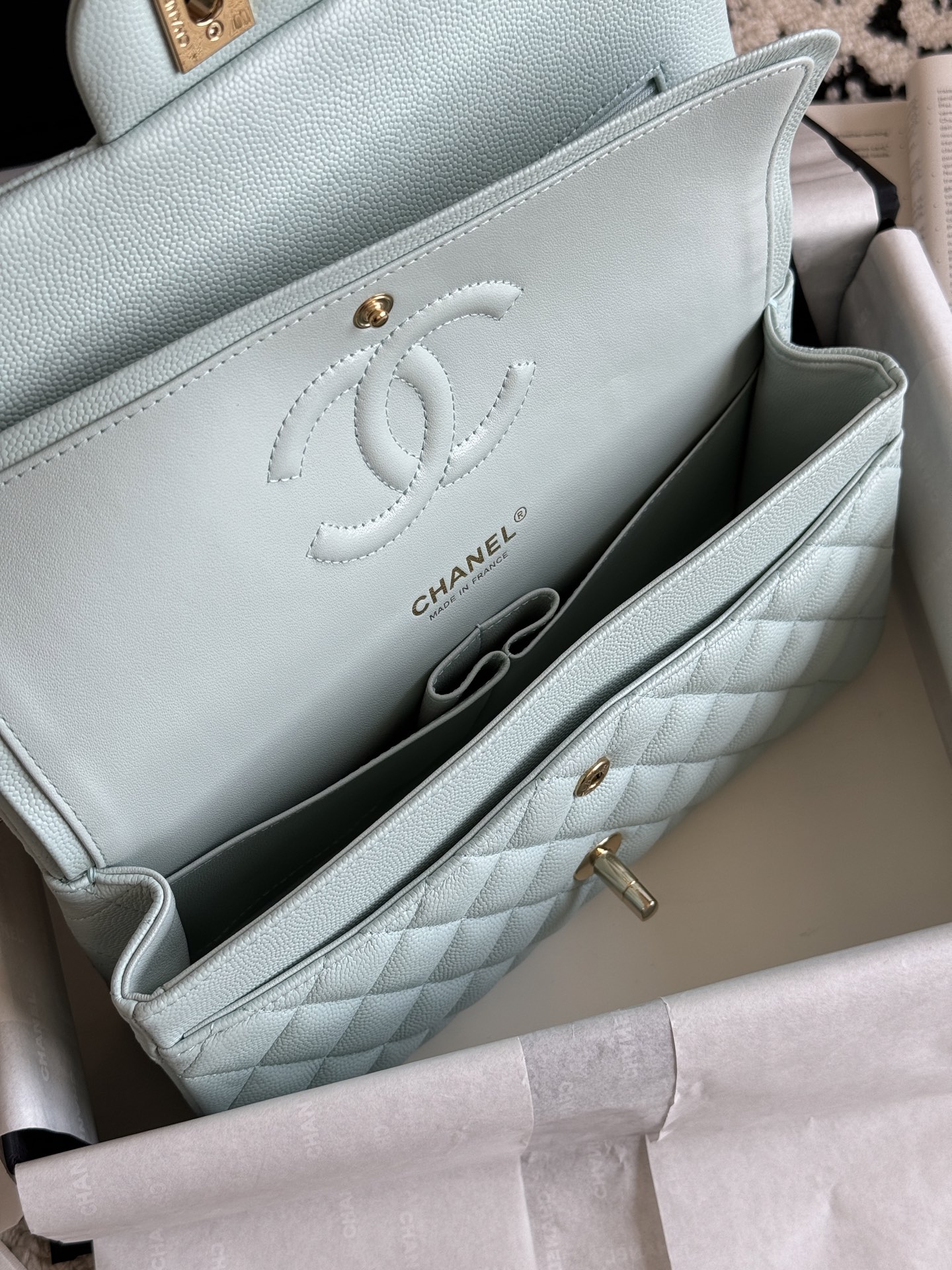 CHANEL CF series Caviar small pebble grain