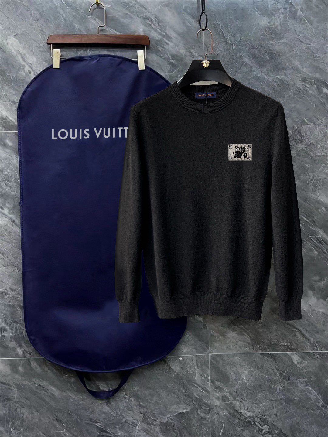Louis Vuitton Exquisite Logo Crew Neck Sweater