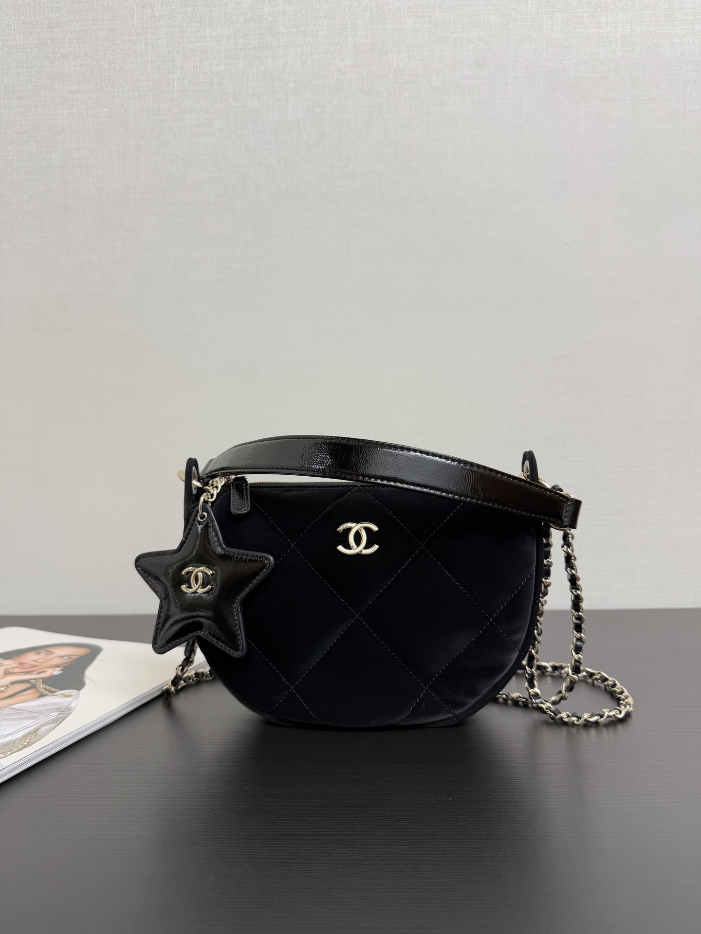 Chanel Ohanel 25N Skiing Series Crescent Bag