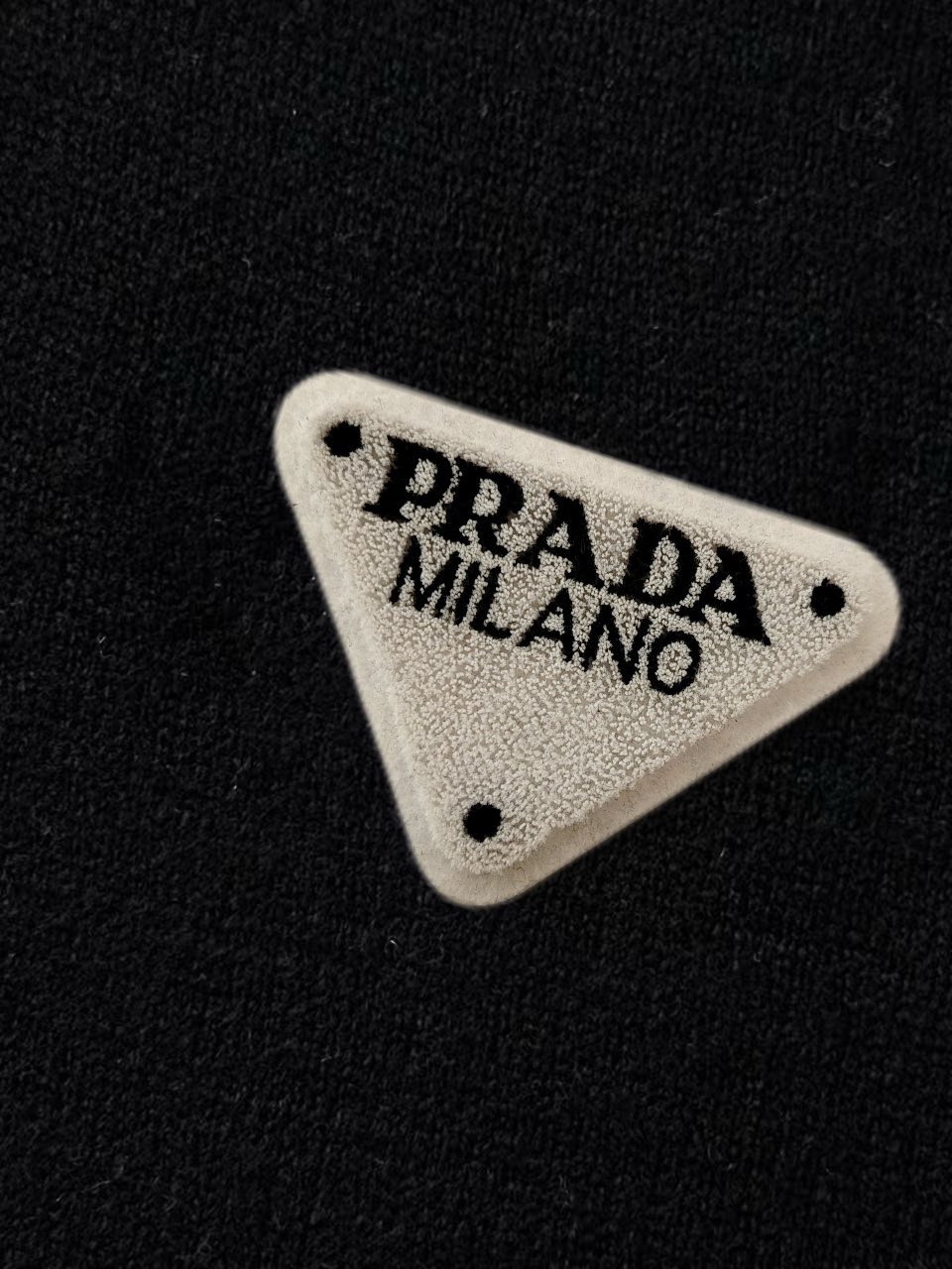 Prada  Exquisite Logo Crew Neck Sweater