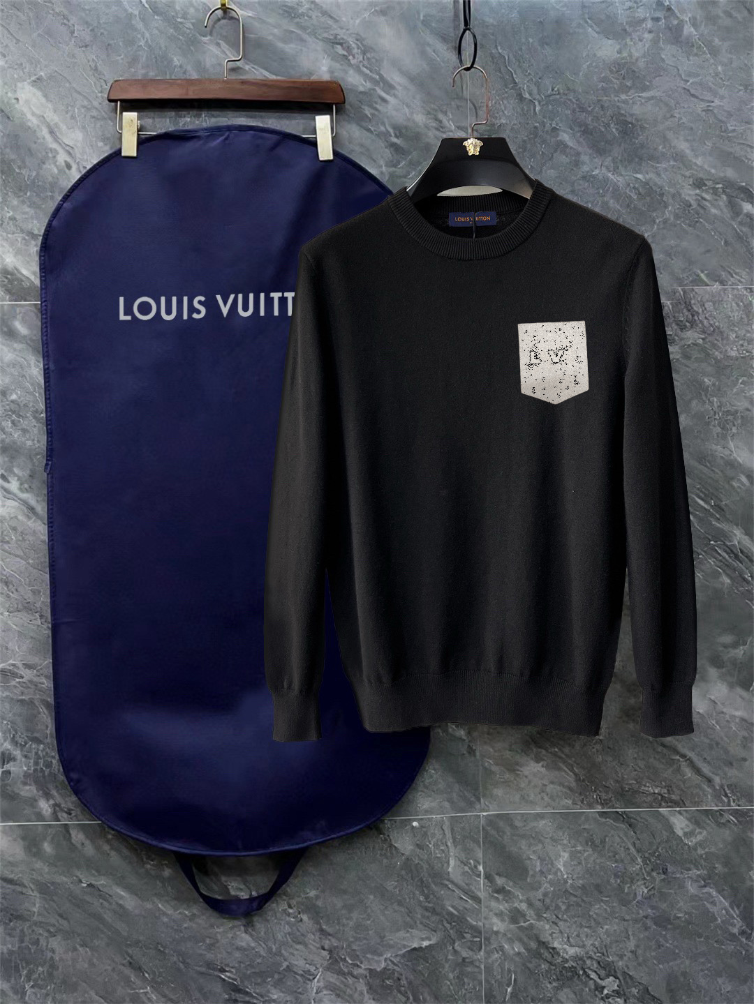 Louis Vuitton Exquisite Logo Crew Neck Sweater