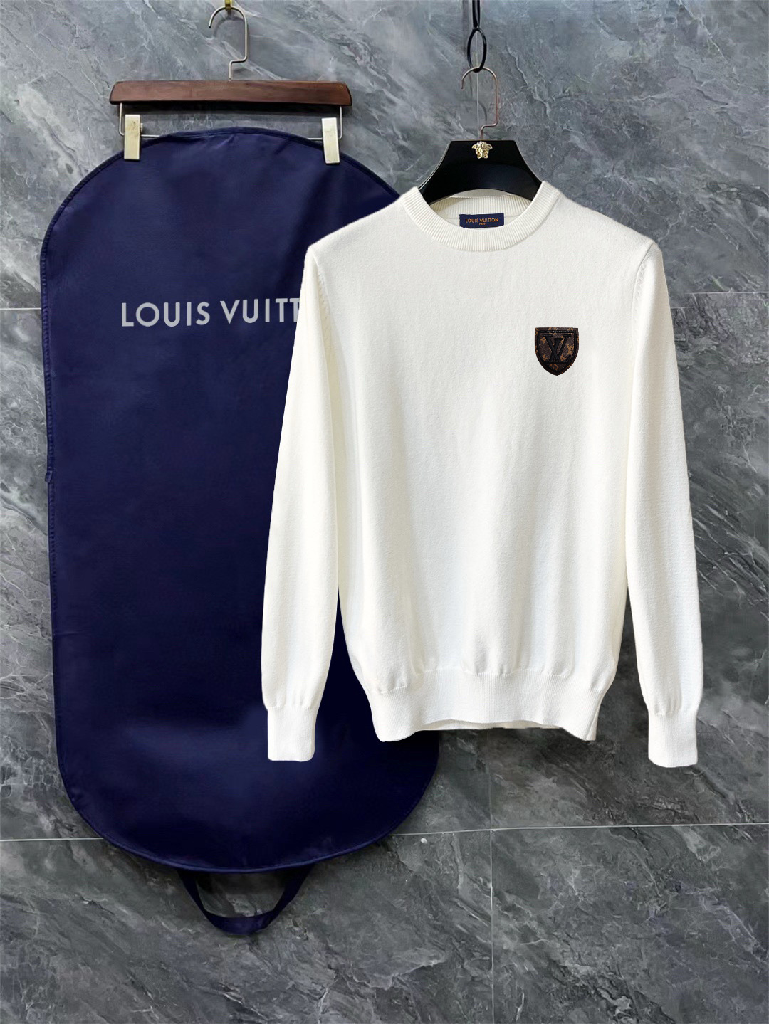 Louis Vuitton Exquisite Logo Crew Neck Sweater
