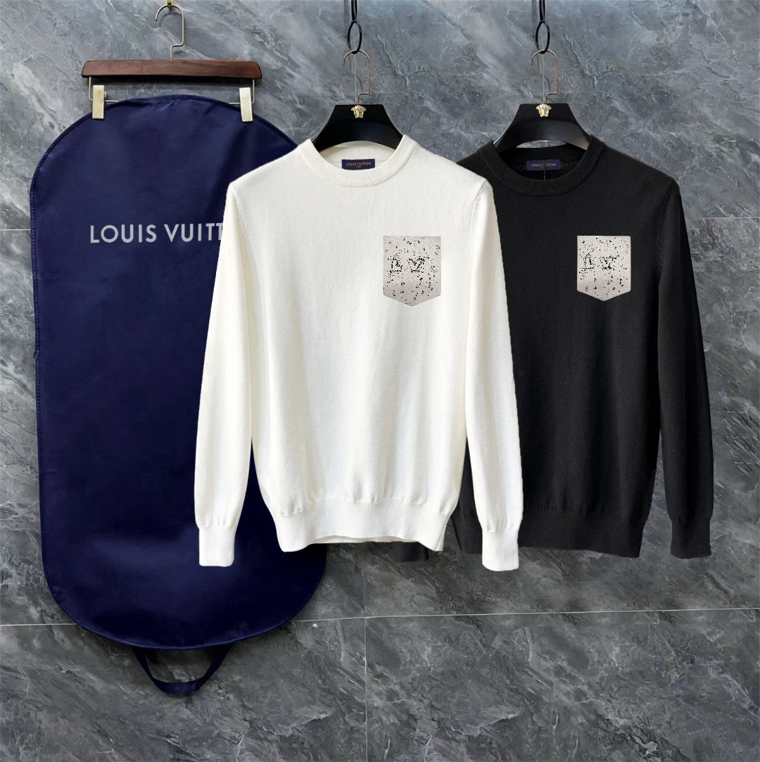 Louis Vuitton Exquisite Logo Crew Neck Sweater