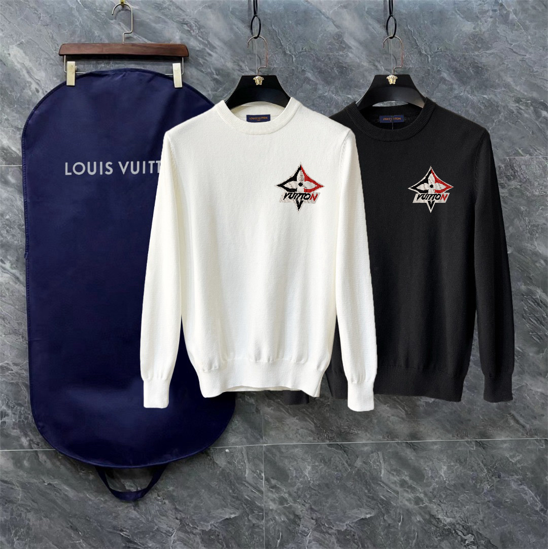 Louis Vuitton Exquisite Logo Crew Neck Sweater
