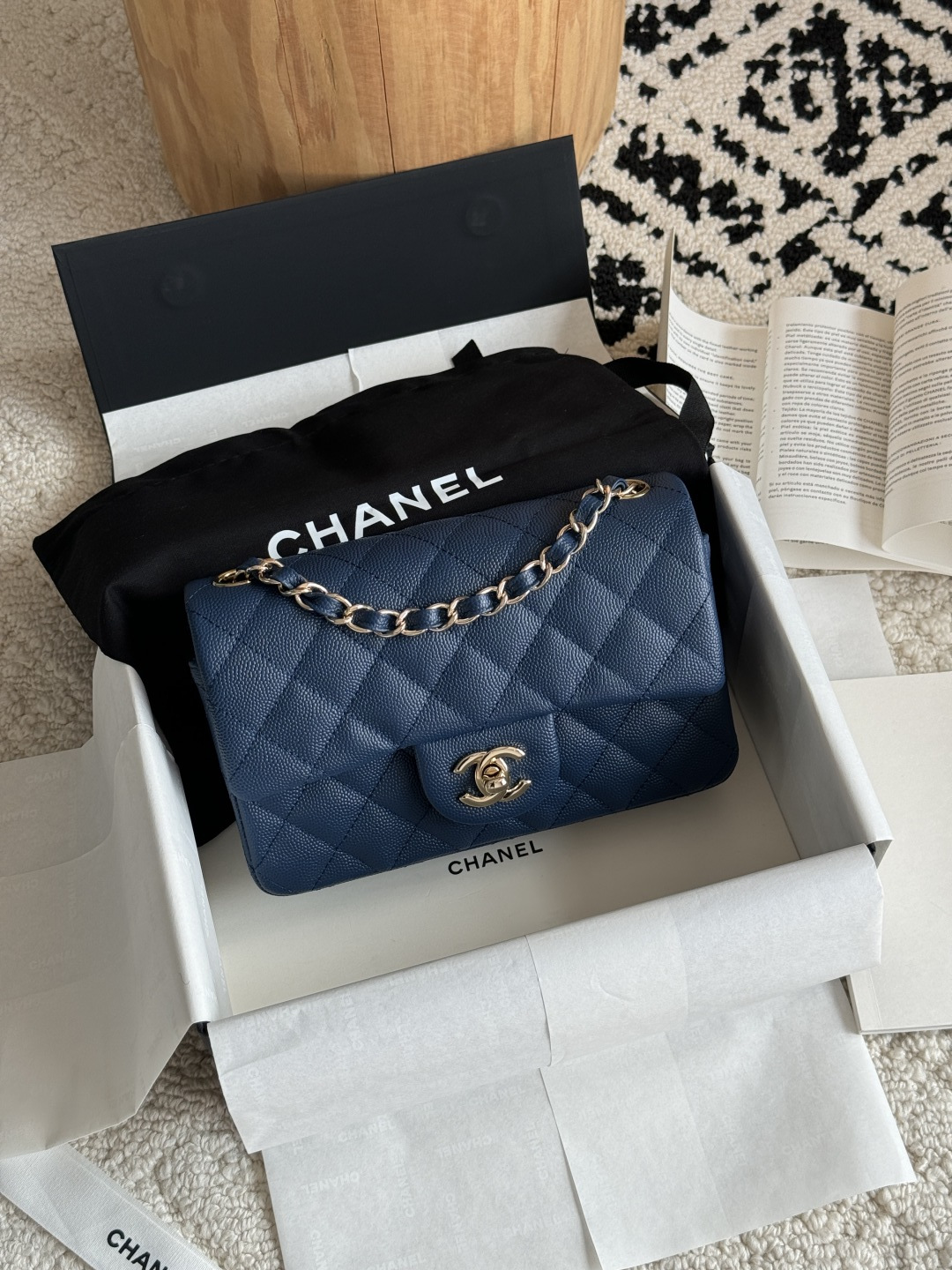 CHANEL CF series Caviar small pebble grain