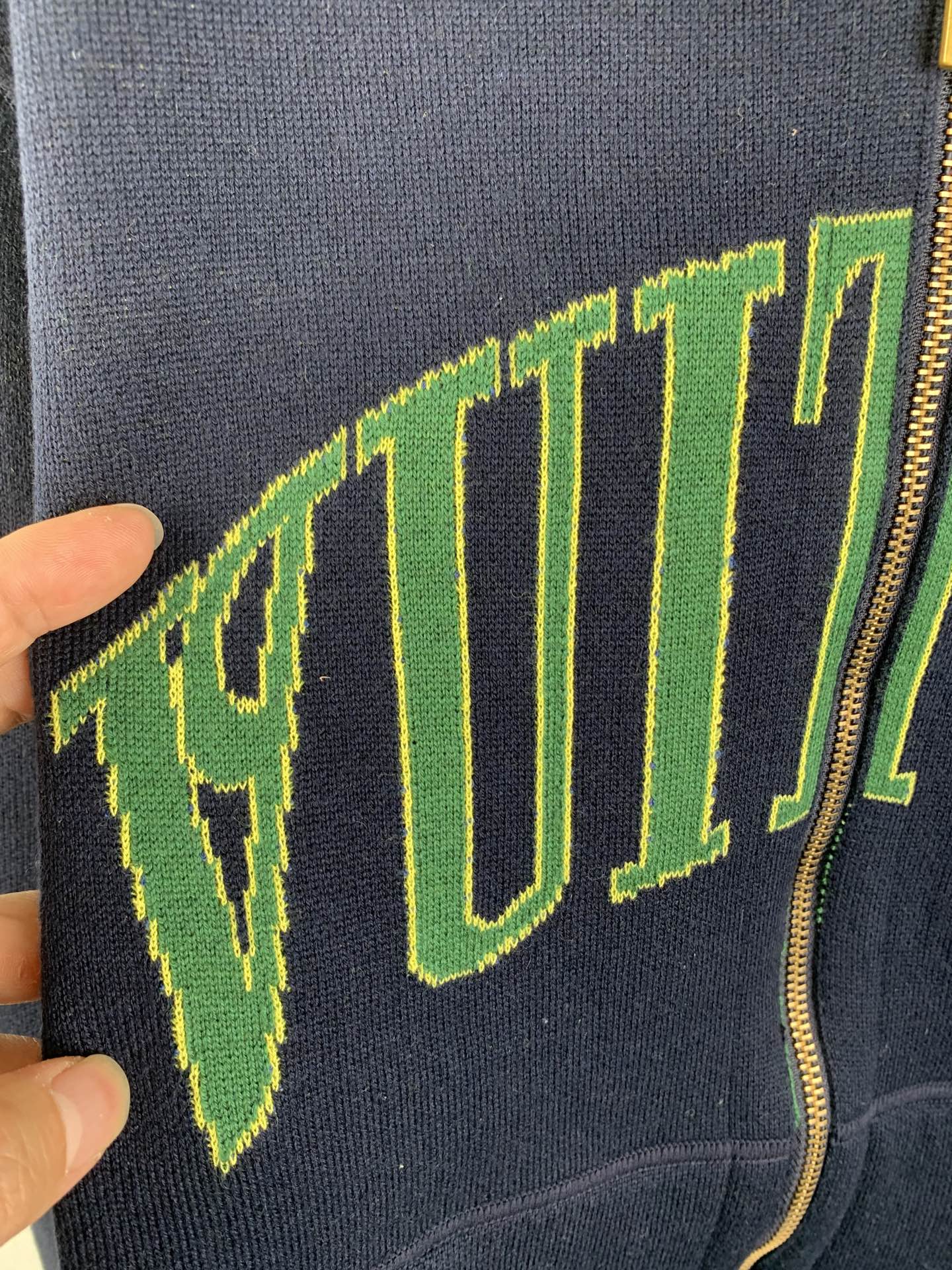 LOUIS VUITTON Reversible Hooded Knitted Sweater