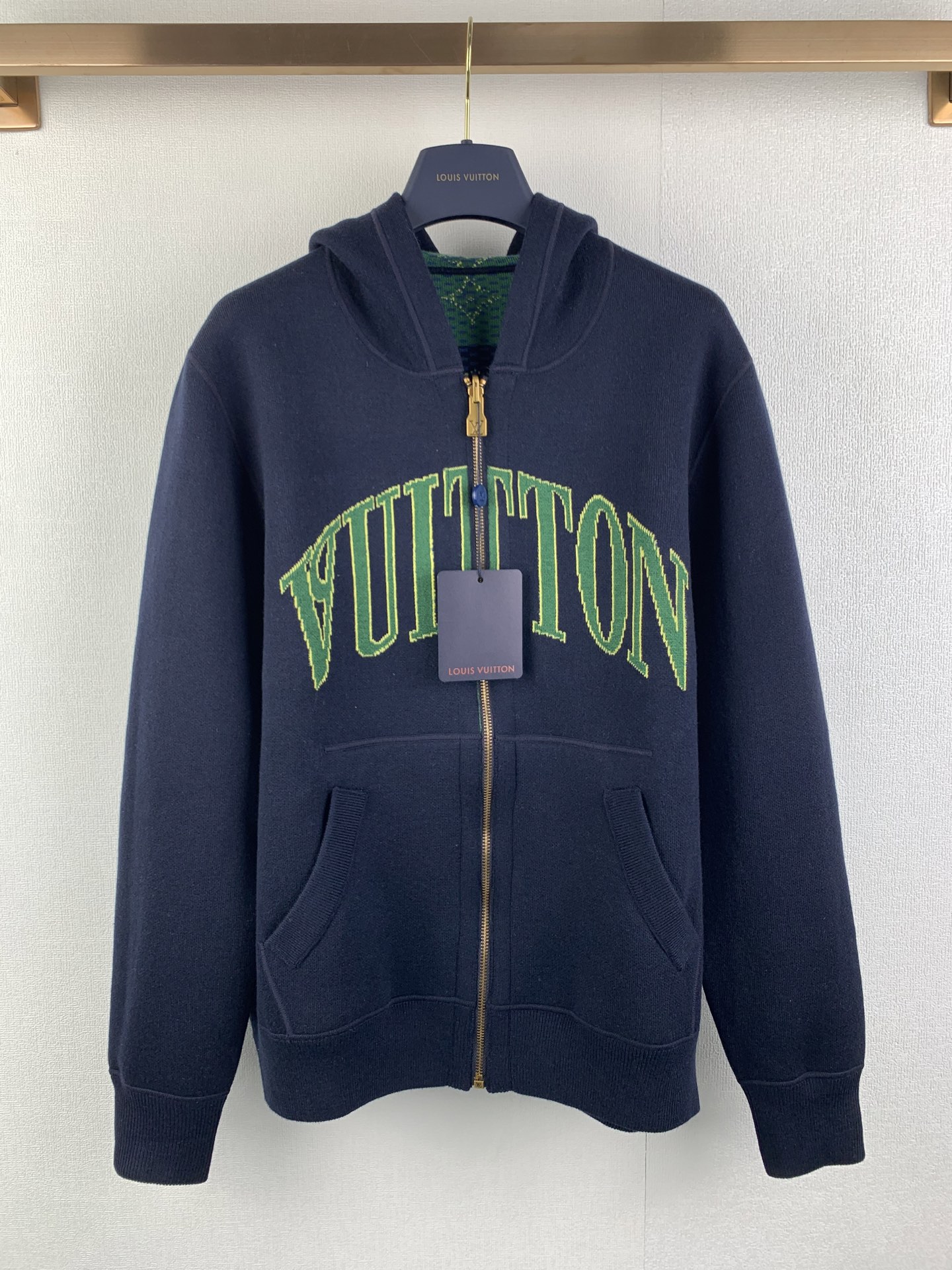 LOUIS VUITTON Reversible Hooded Knitted Sweater