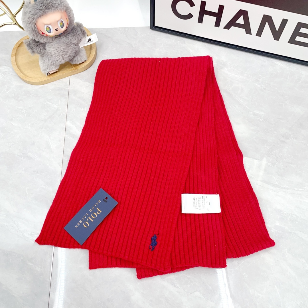 Polo Knit Hat and Scarf Set