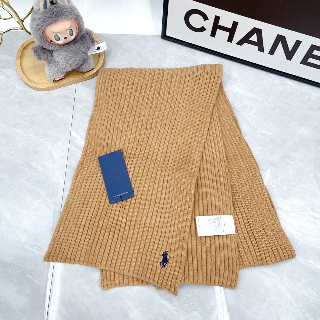 Polo Knit Hat and Scarf Set