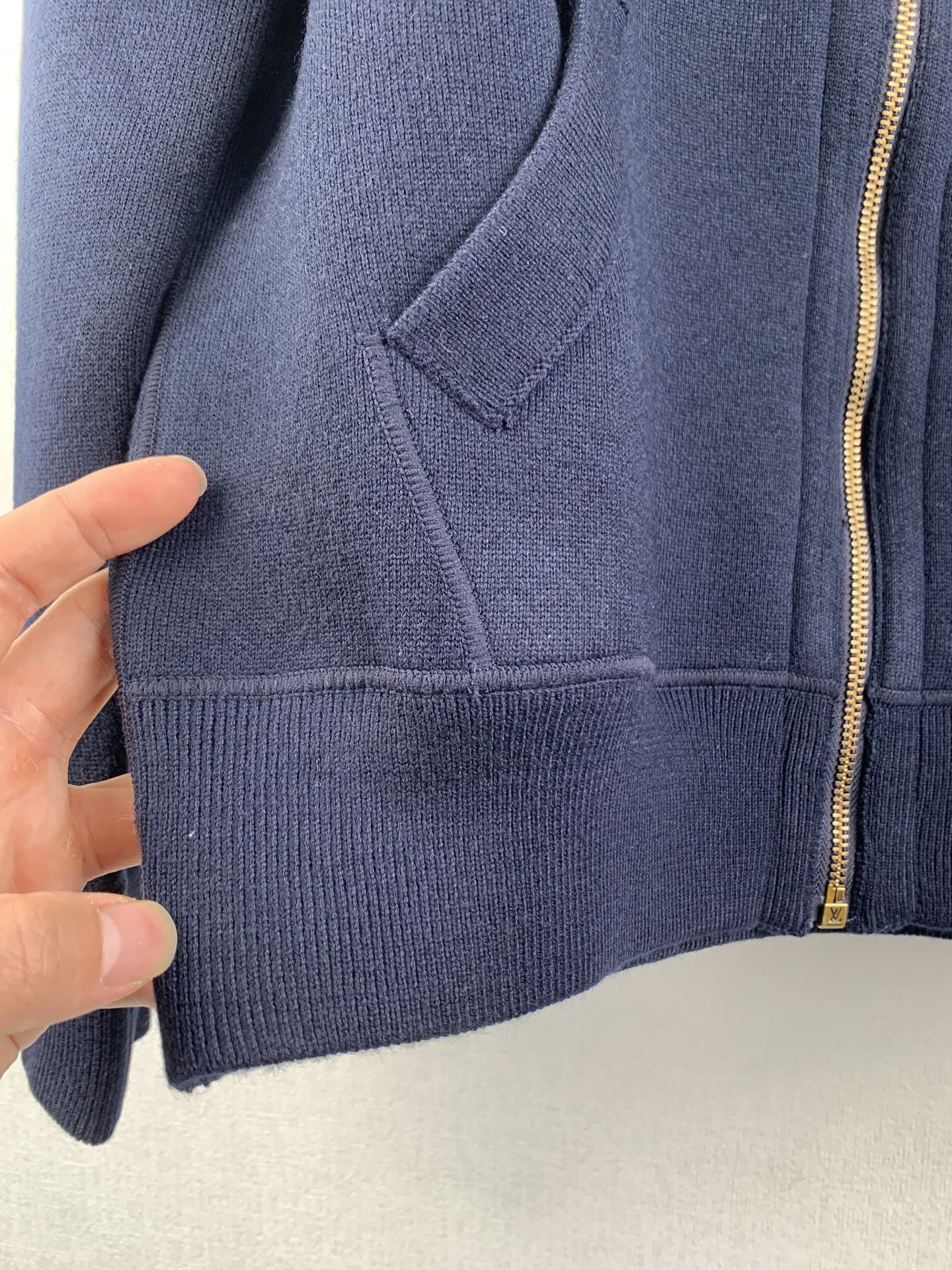 LOUIS VUITTON Reversible Hooded Knitted Sweater