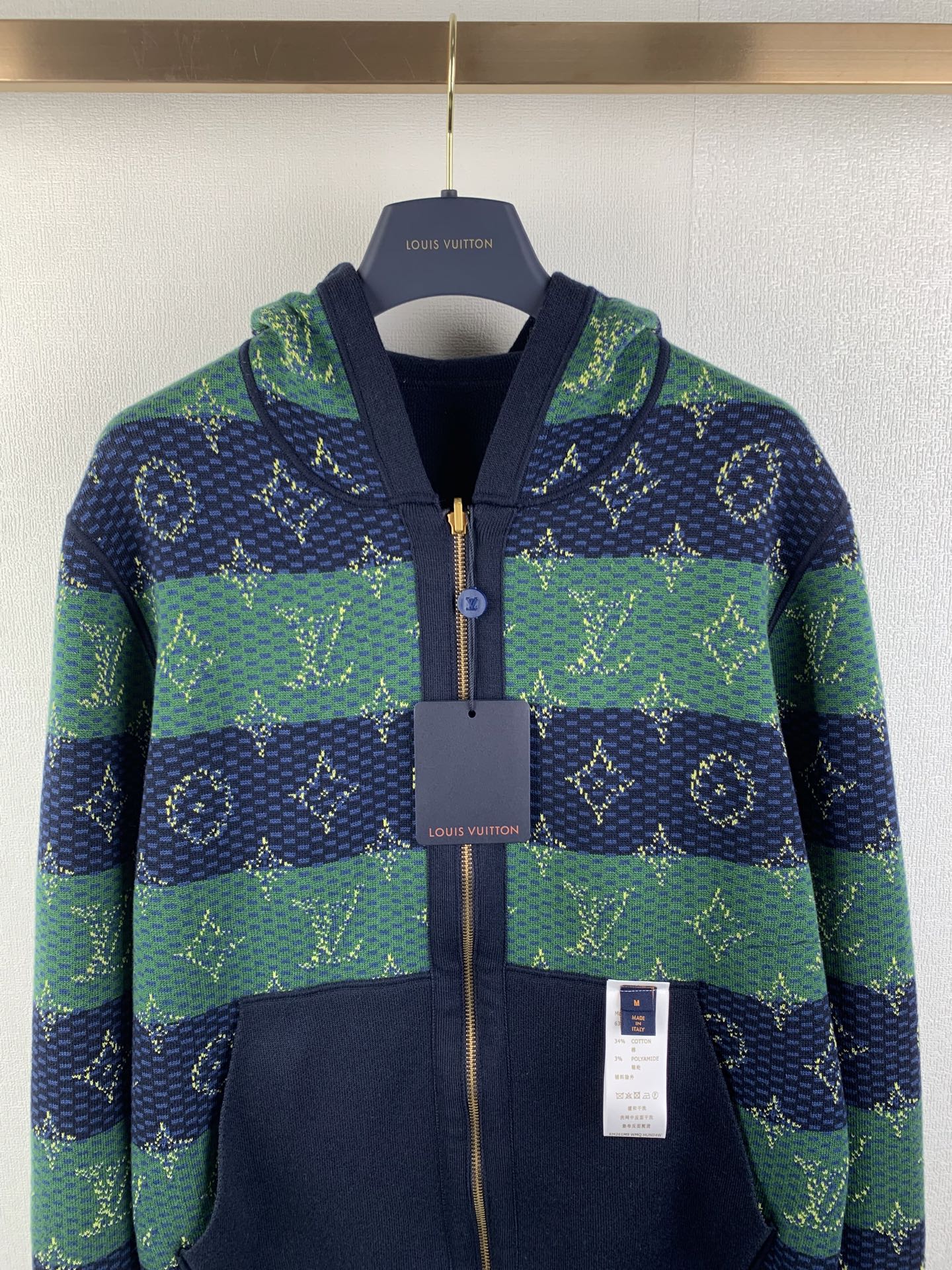 LOUIS VUITTON Reversible Hooded Knitted Sweater