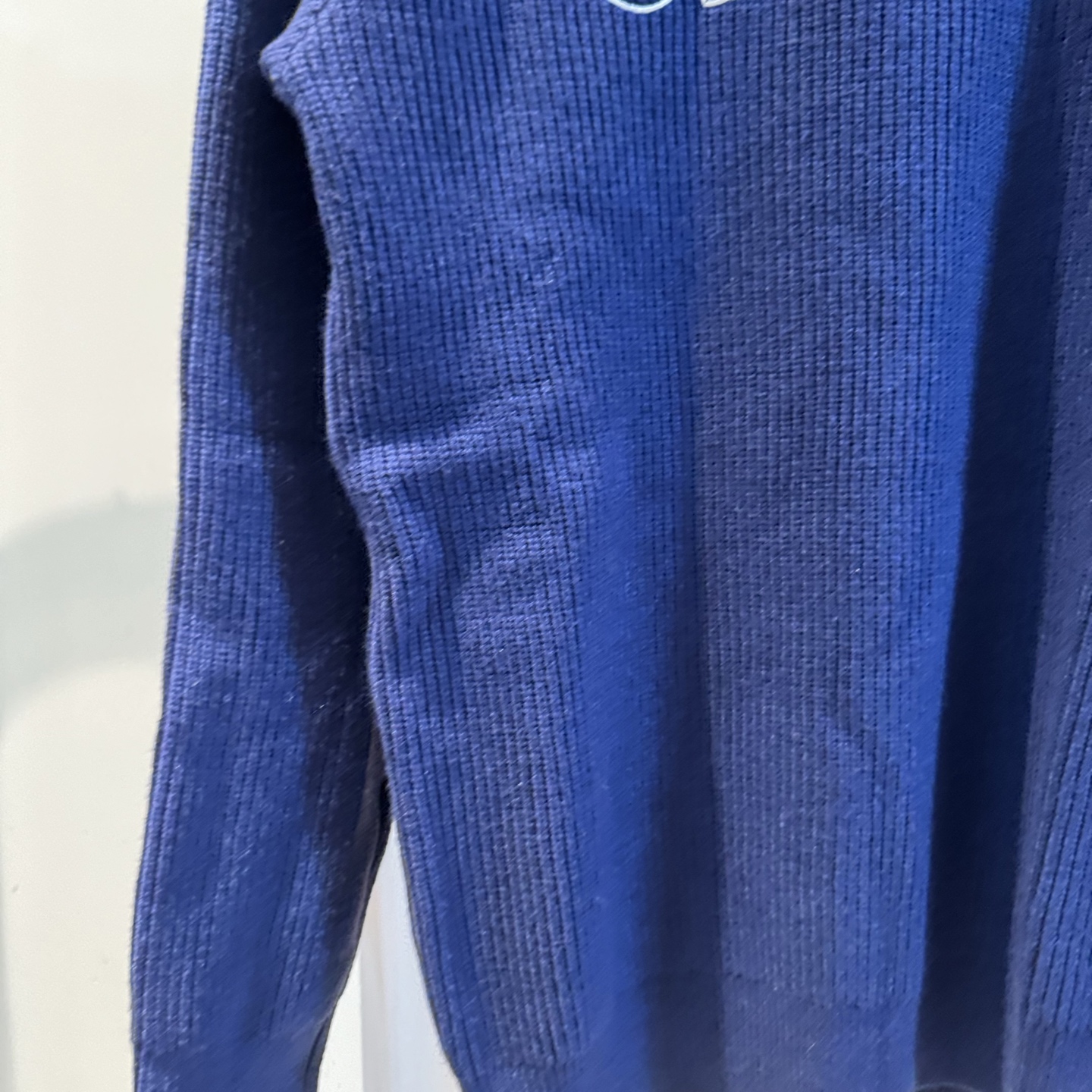 Celine Embroidered Logo Letter Round-Neck Sweater