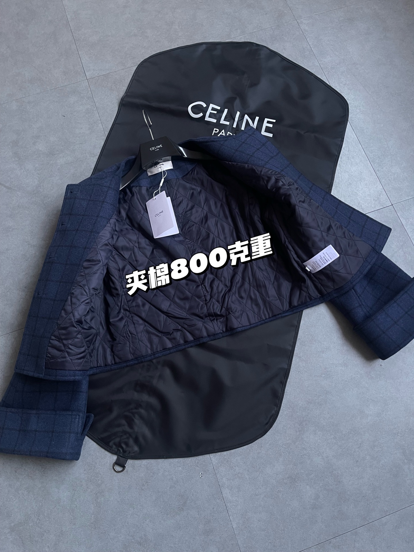 CELINE Wool Quilted Jacket