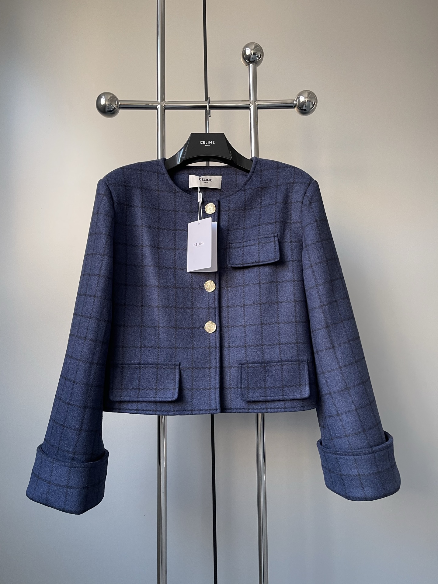 CELINE Wool Quilted Jacket