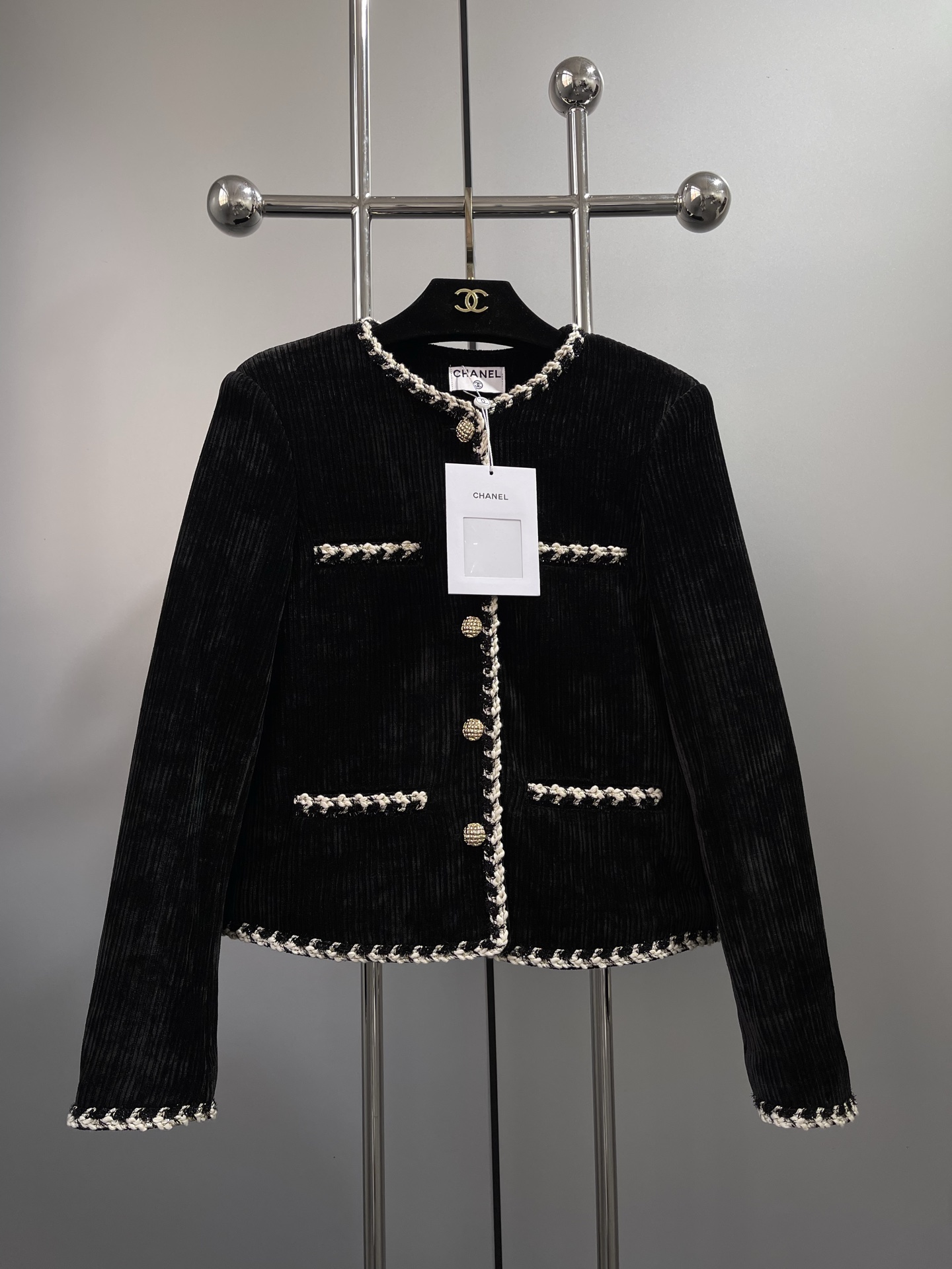 Corduroy Chanel-style Quilted Jacket