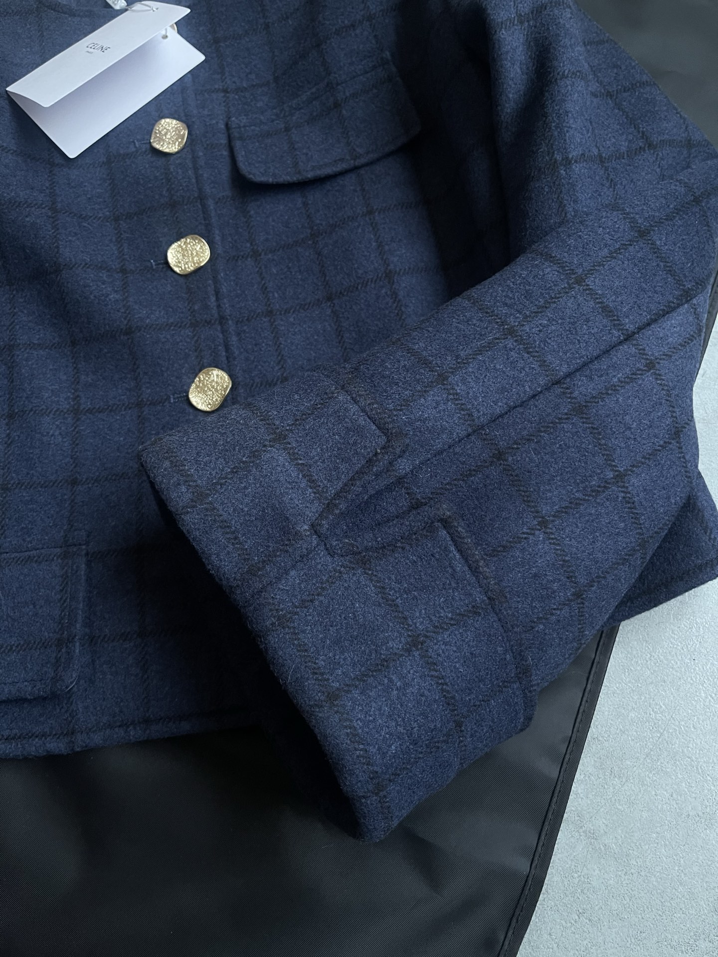 CELINE Wool Quilted Jacket