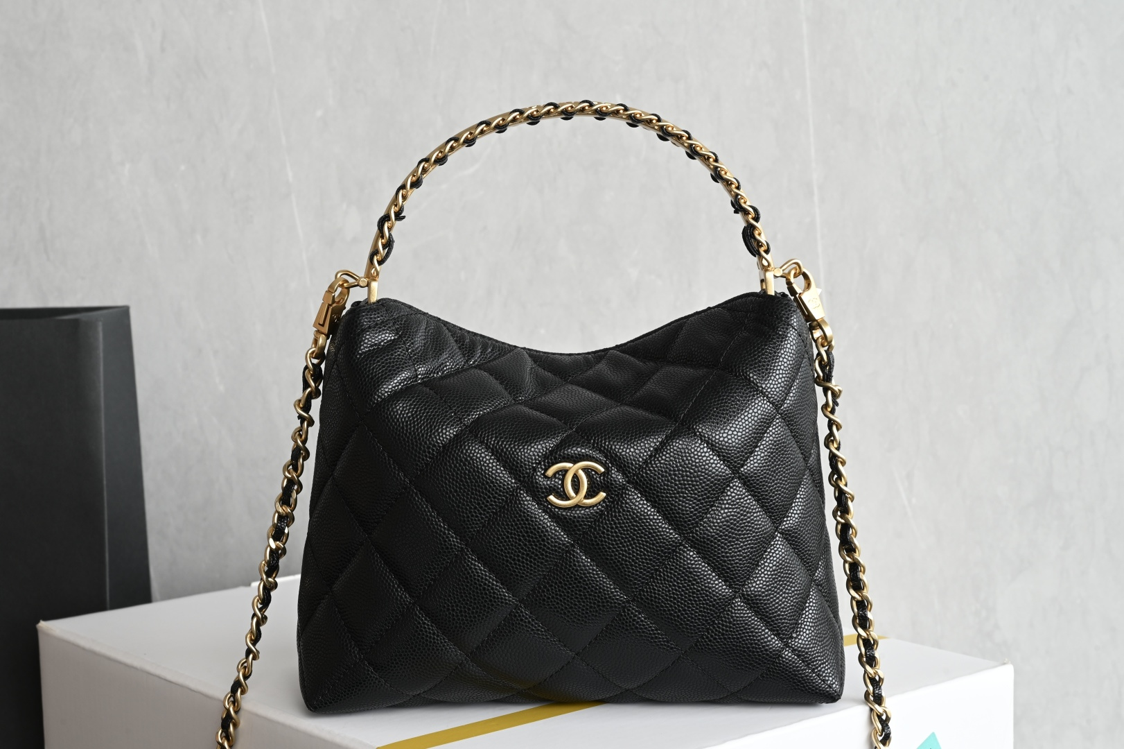Chanel 24A Woven Letter Handle Bag
