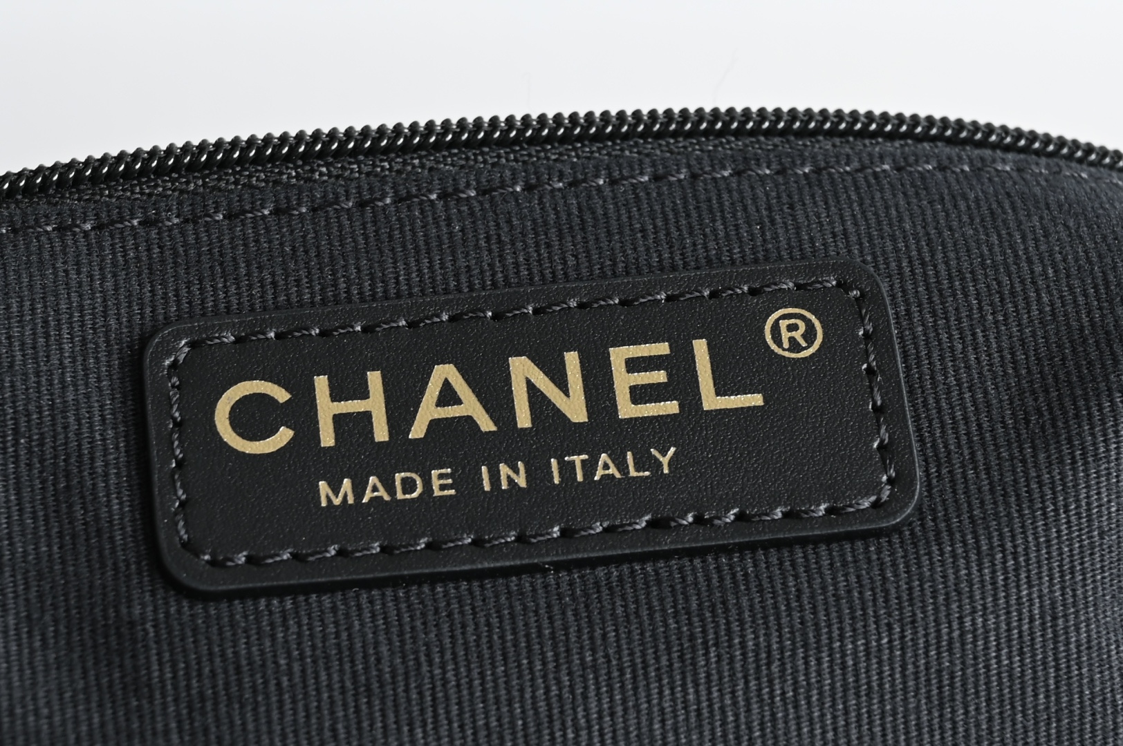 Channel 25A suede messenger bag