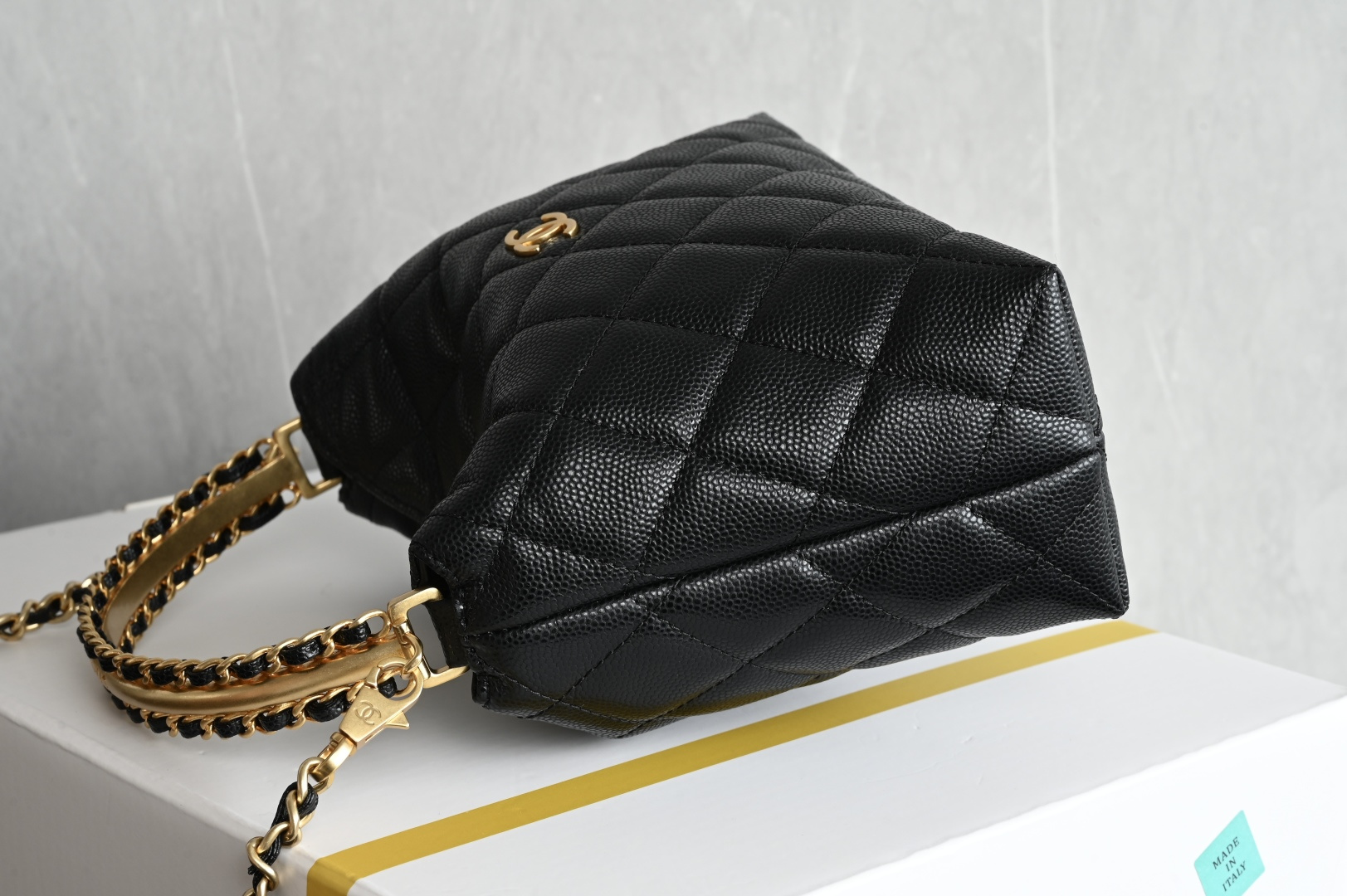 Chanel 24A Woven Letter Handle Bag
