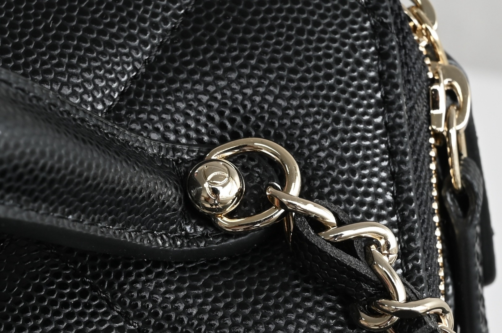 Channel 25k Large Diamond Quilted Cosmetic Bag