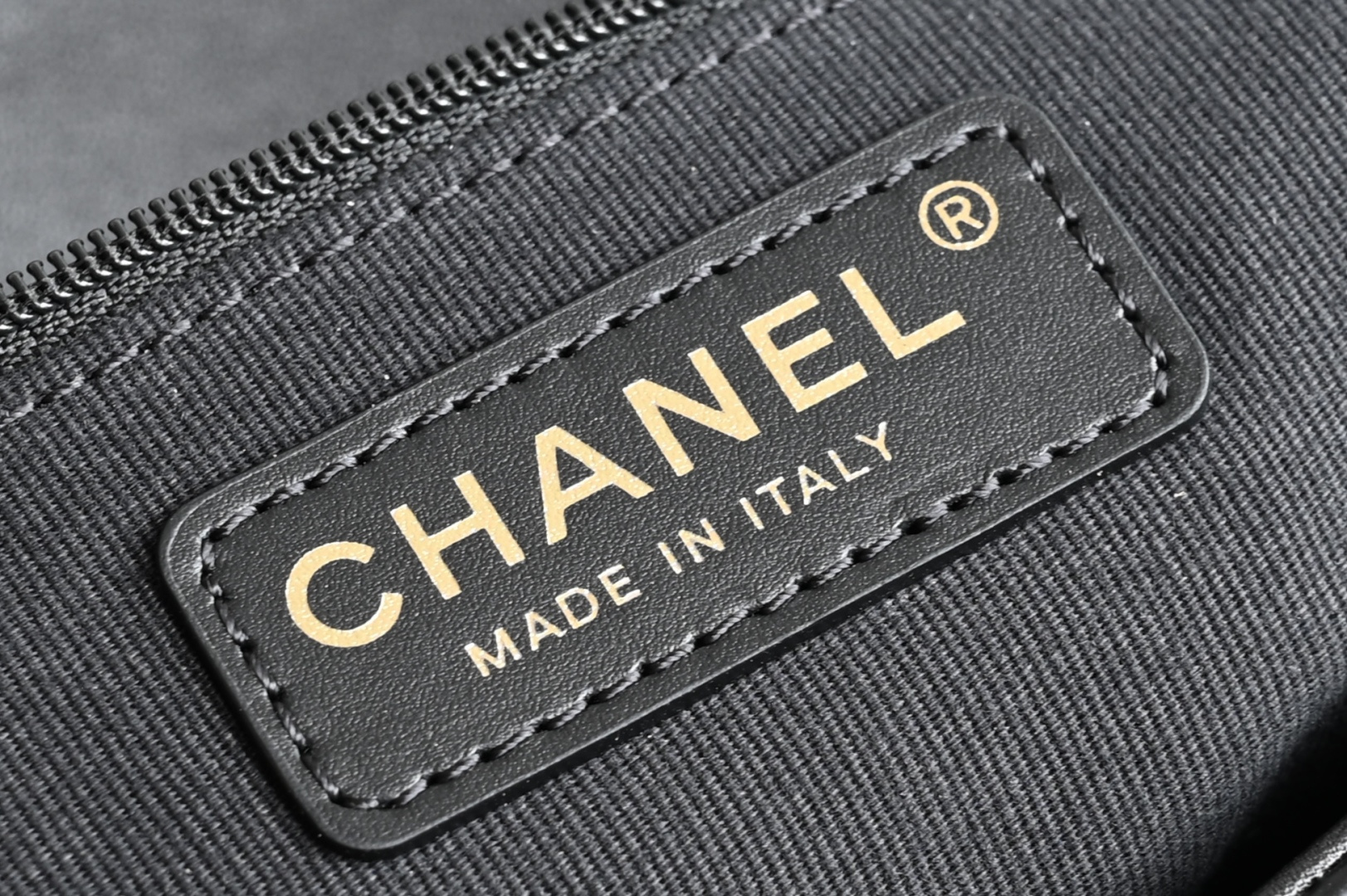 Channel 25A suede messenger bag