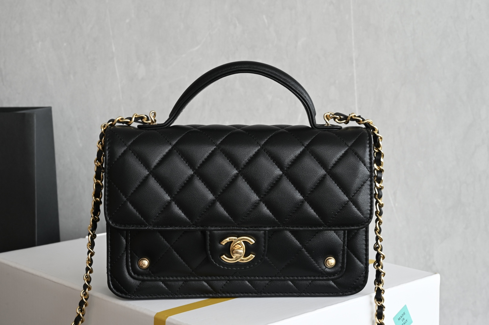 Chanel 25B Rivet Messenger Backpack