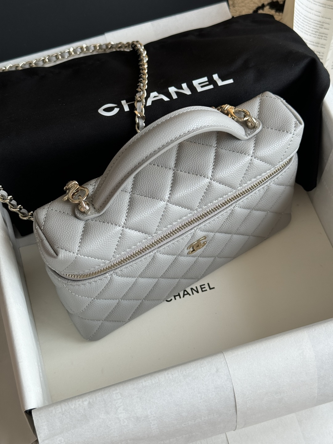 Chanel 25C Caviar Box Bag