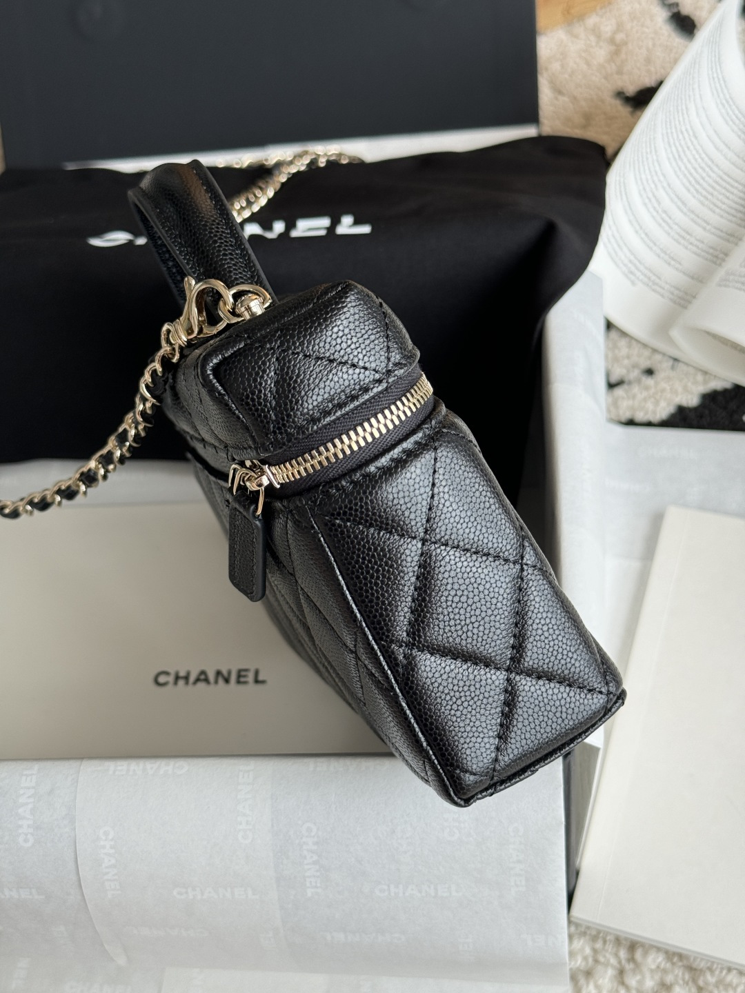 Chanel 25C Caviar Box Bag