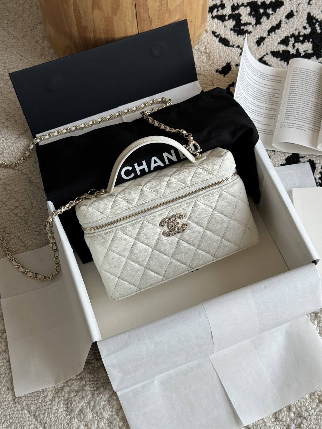 Chanel 25P Limited Edition Heart Rhinestone Bag