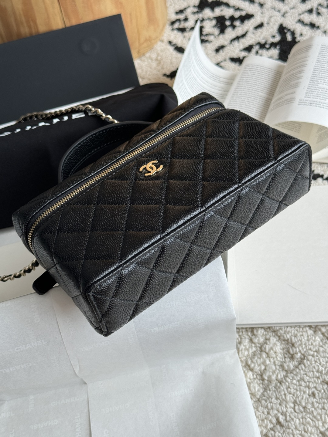 Chanel 25C Caviar Box Bag