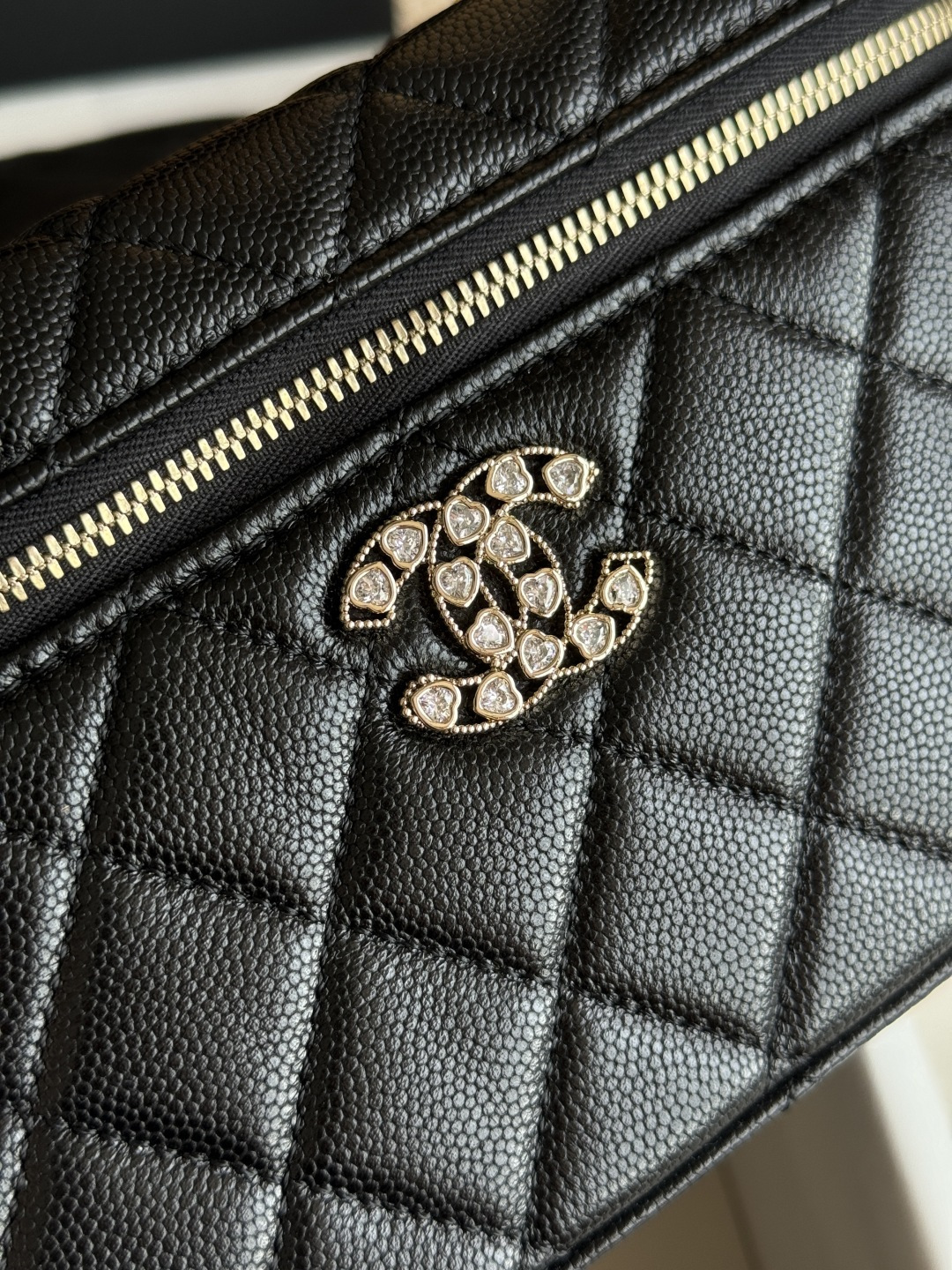 Chanel 25P Limited Edition Heart Rhinestone Bag