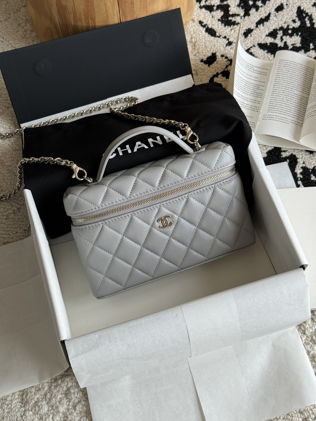 Chanel 25C Caviar Box Bag