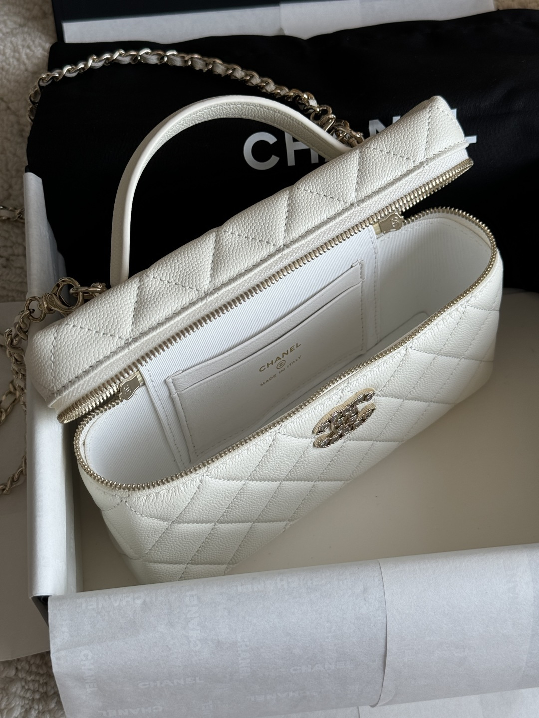 Chanel 25P Limited Edition Heart Rhinestone Bag