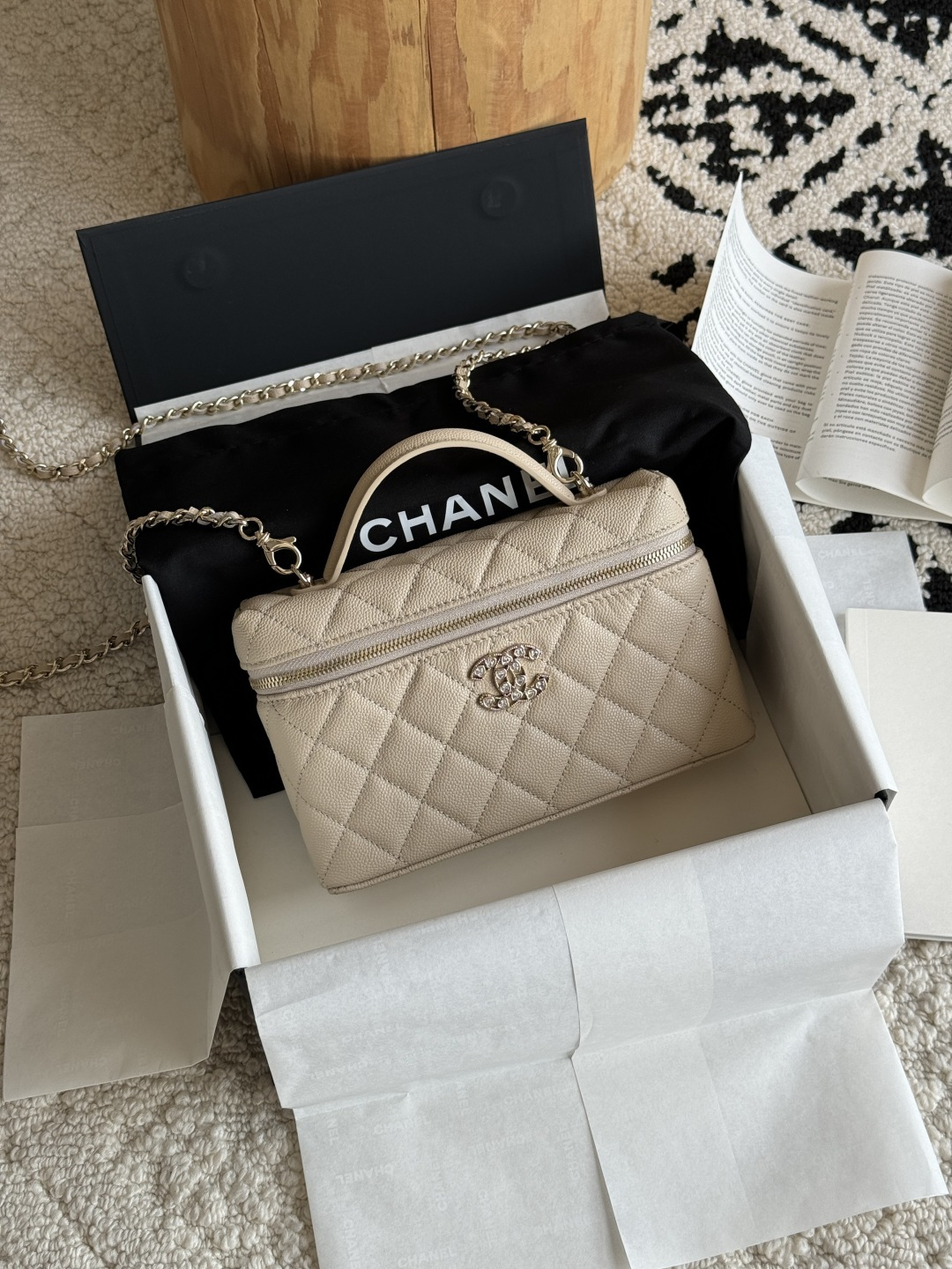 Chanel 25P Limited Edition Heart Rhinestone Bag