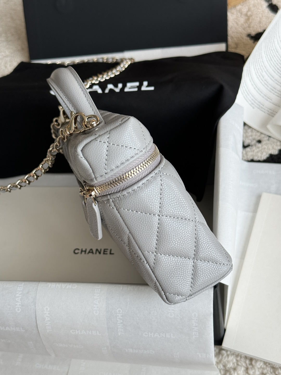 Chanel 25C Caviar Box Bag