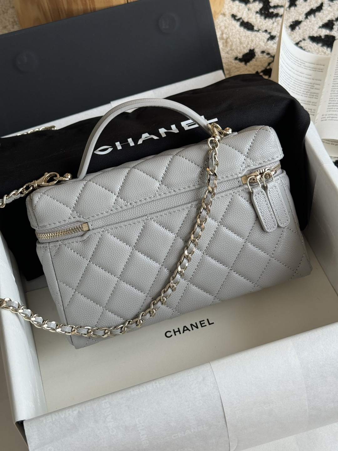 Chanel 25C Caviar Box Bag