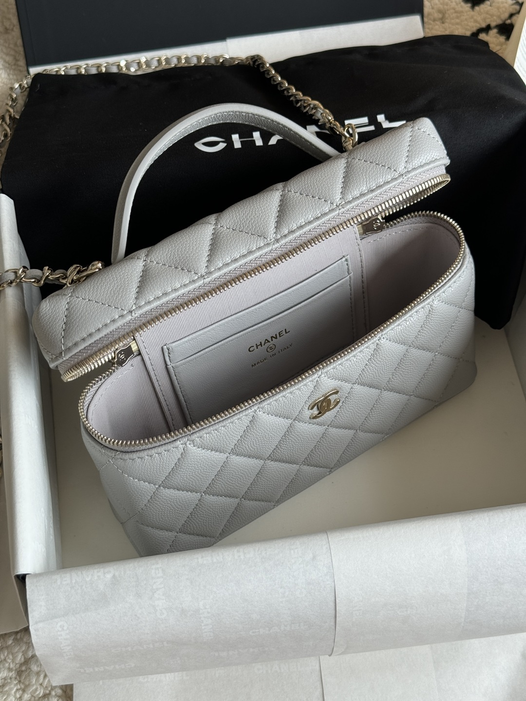 Chanel 25C Caviar Box Bag