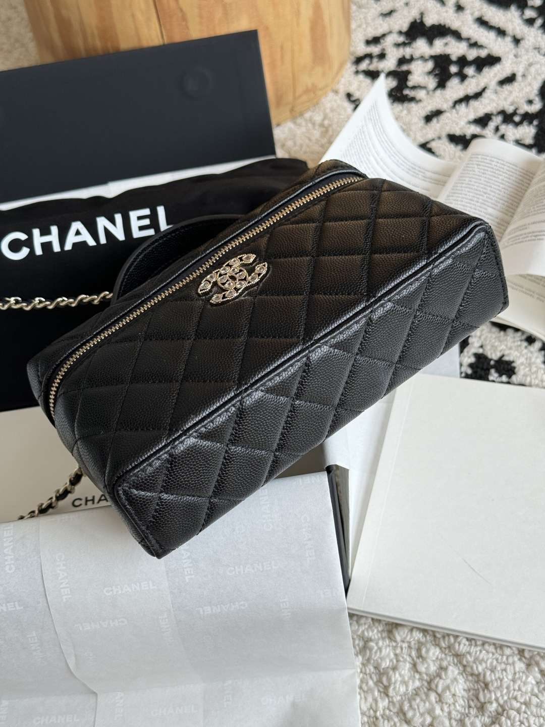 Chanel 25P Limited Edition Heart Rhinestone Bag