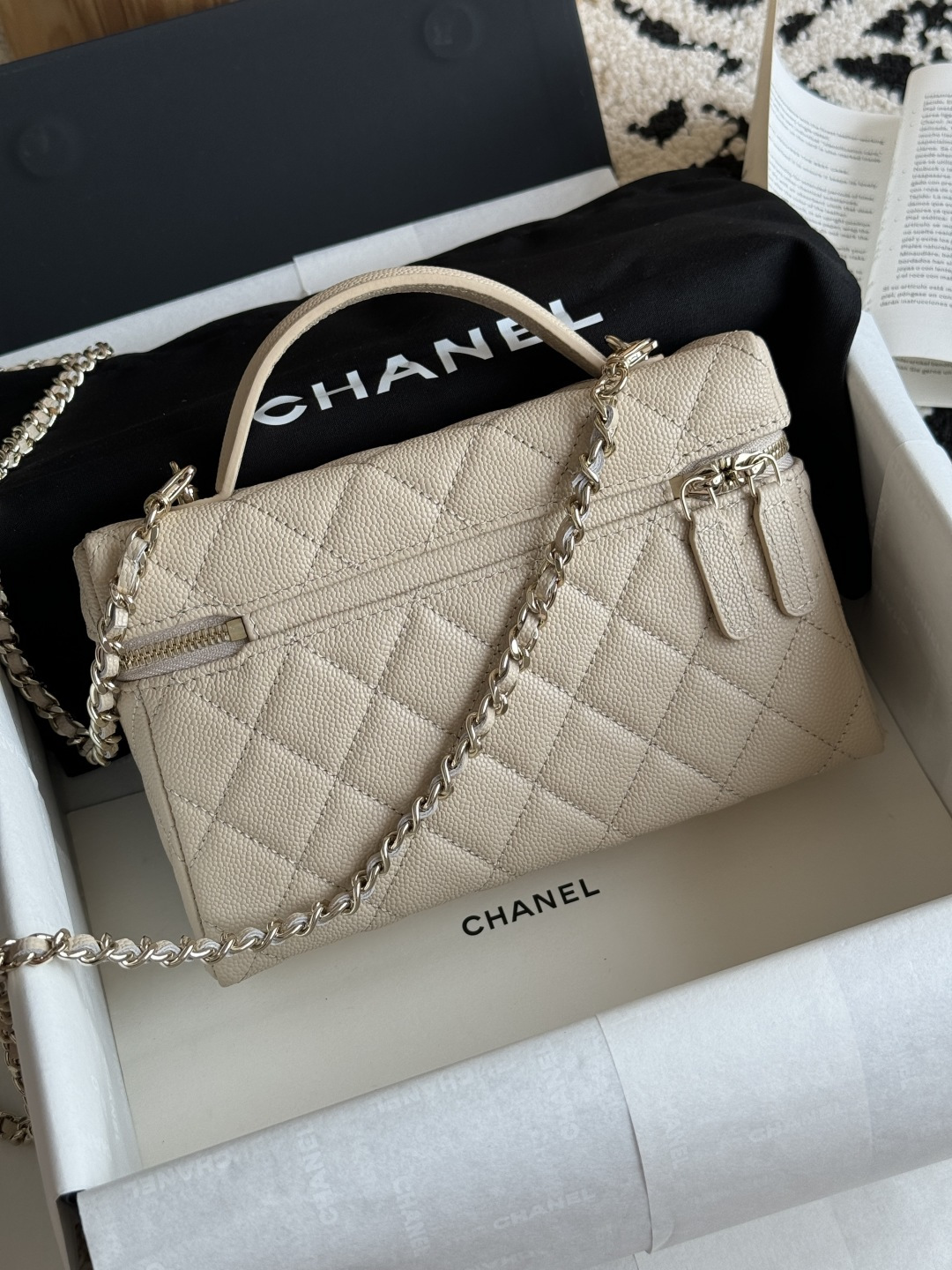 Chanel 25C Caviar Box Bag