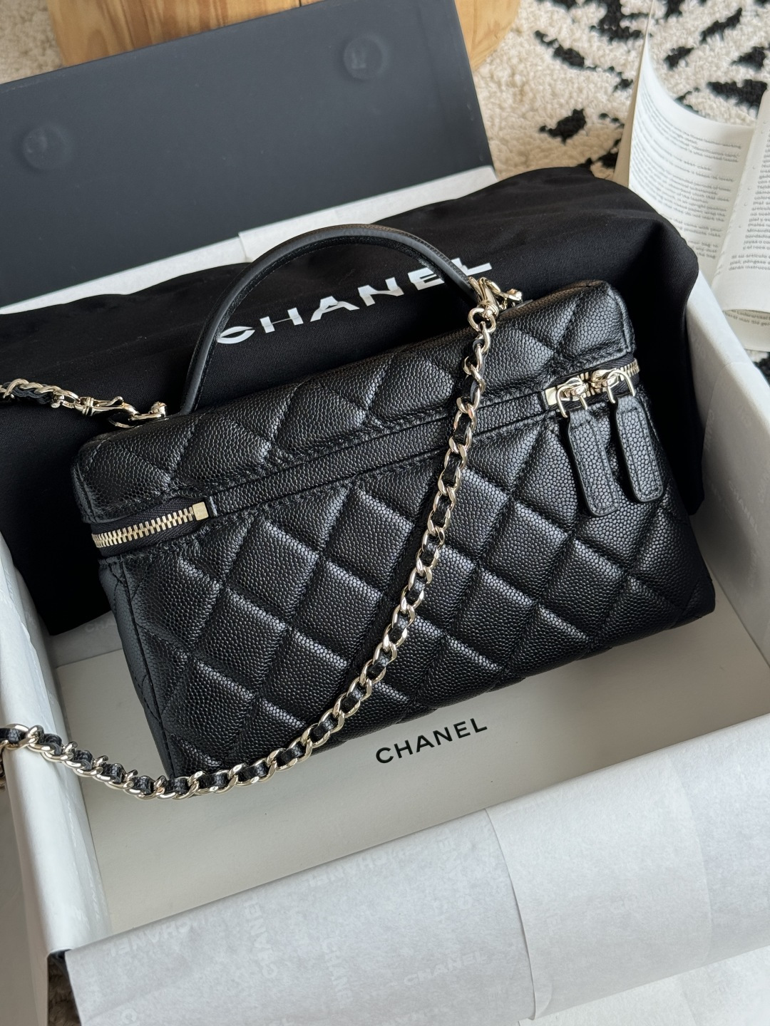 Chanel 25C Caviar Box Bag