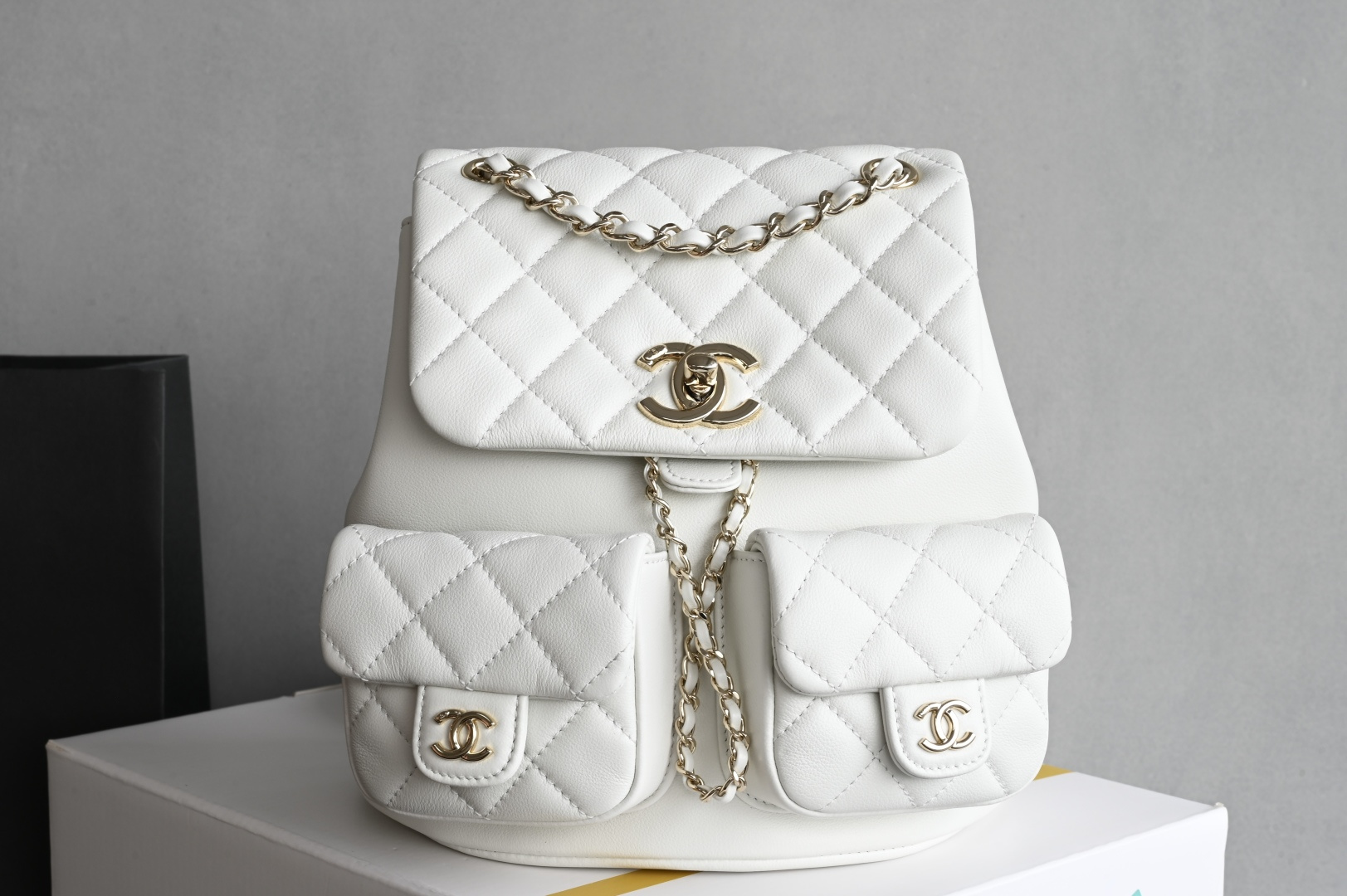 Channel 24A double pocket vegetable-tanned cowhide backpack