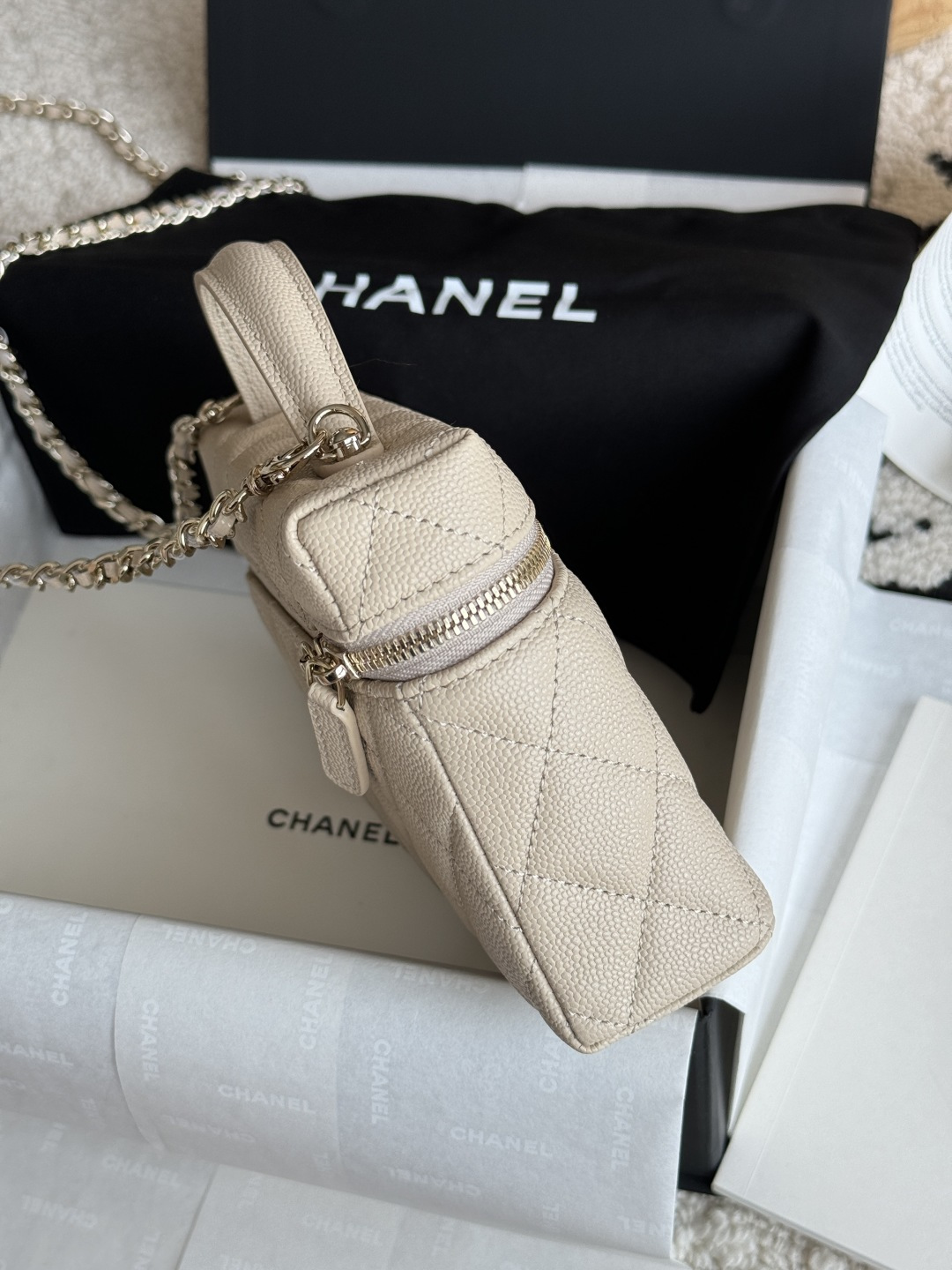 Chanel 25C Caviar Box Bag