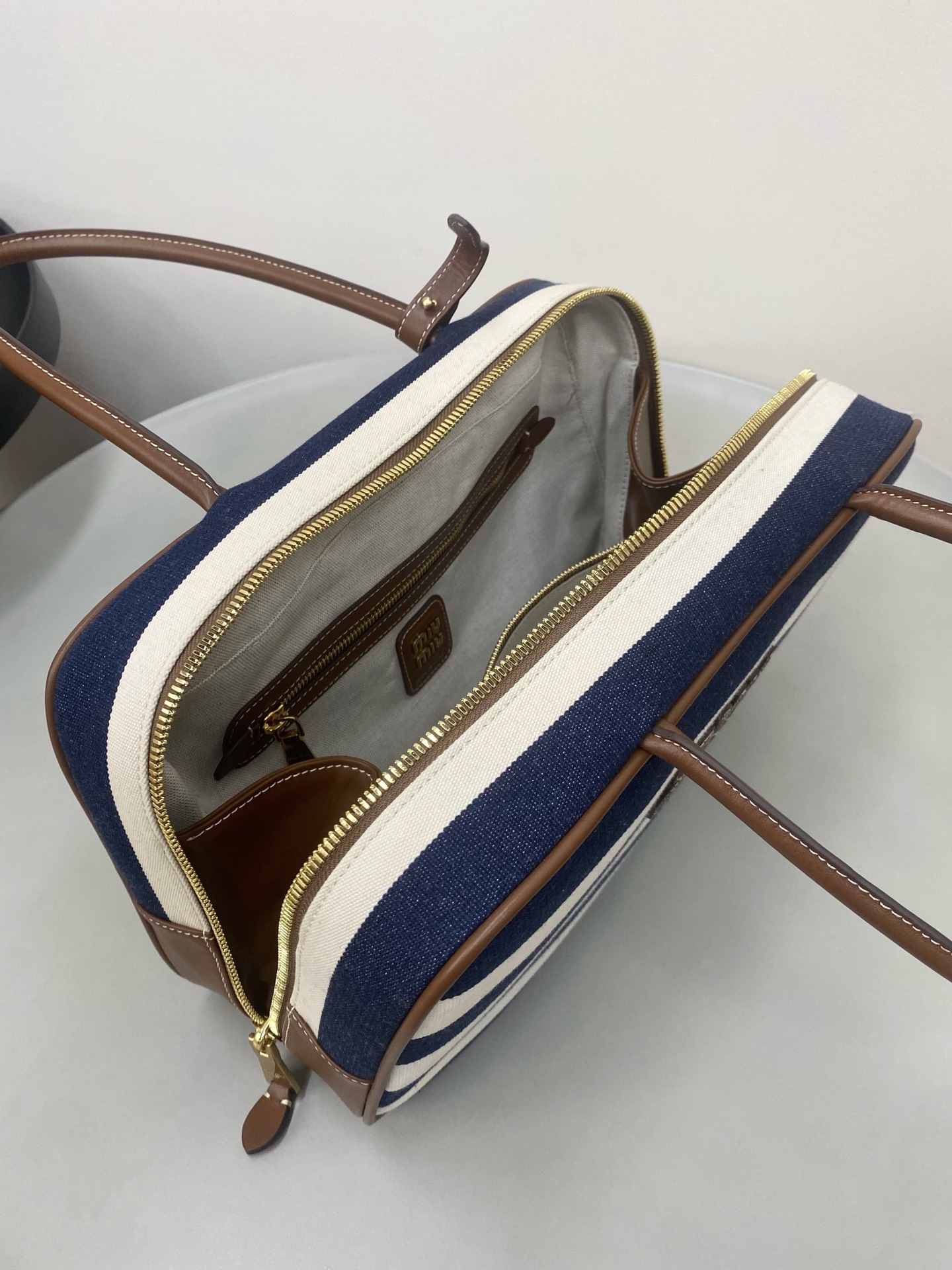 MiMiu new canvas briefcase