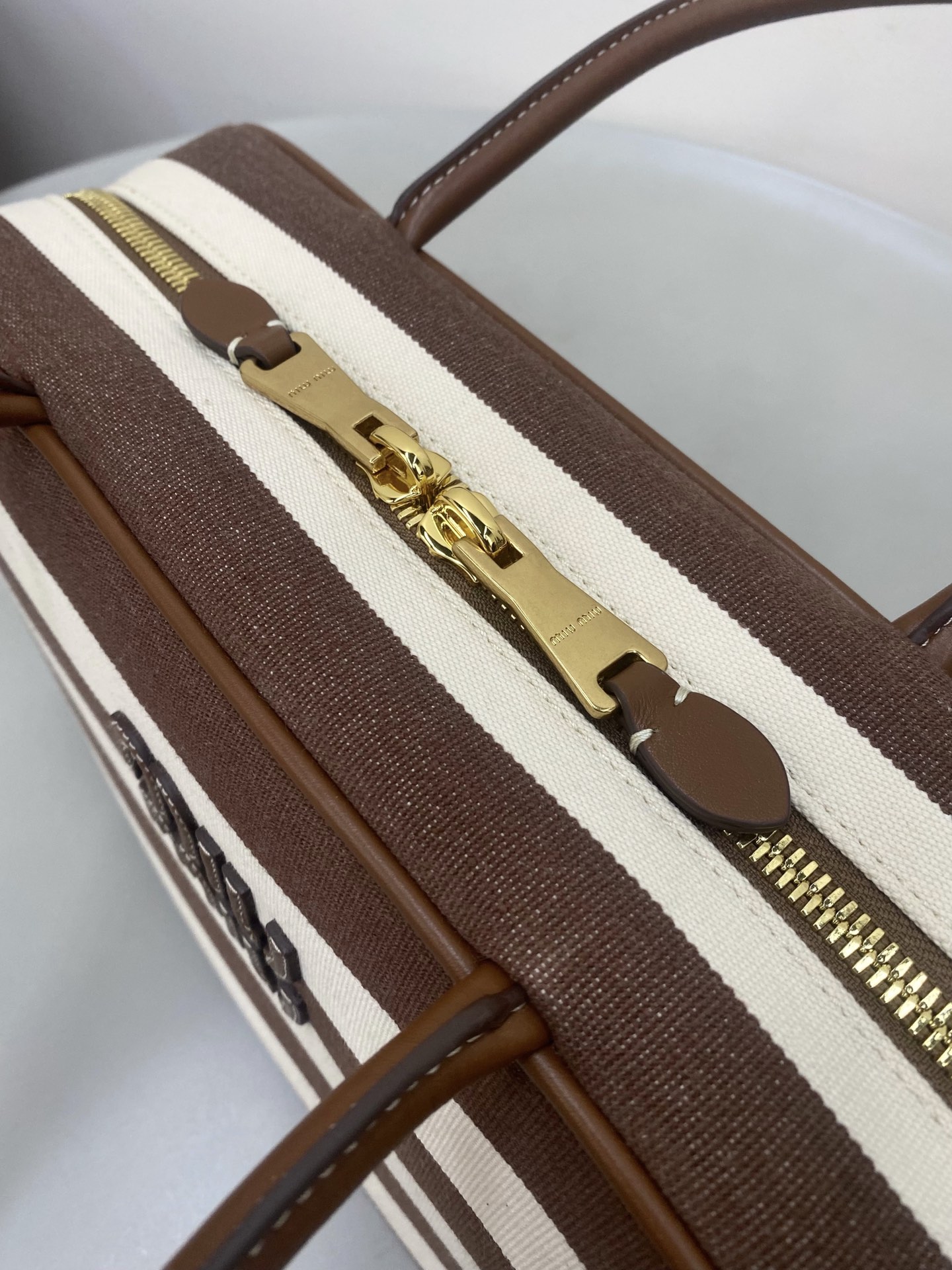 MiMiu new canvas briefcase