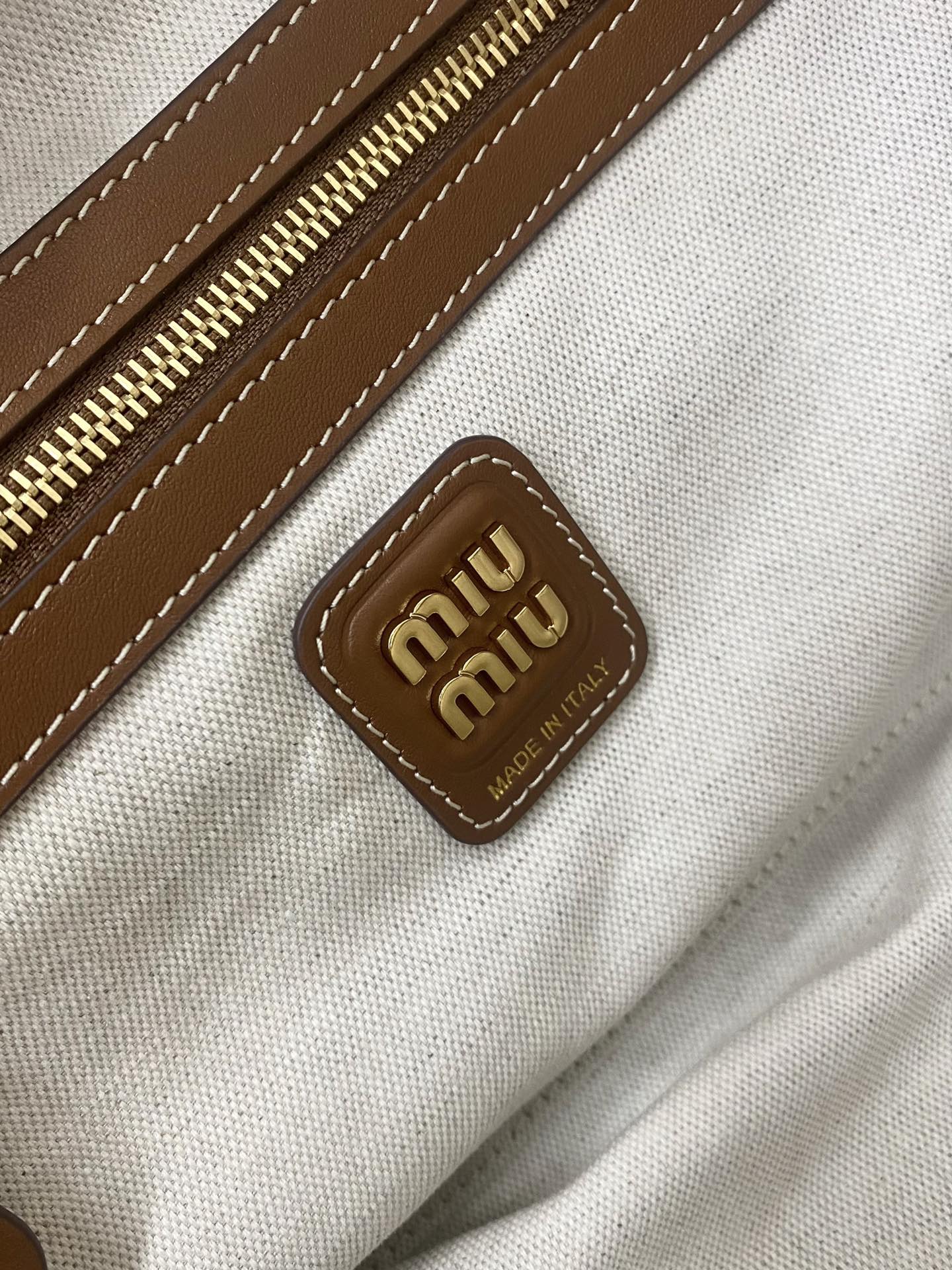 MiMiu new canvas briefcase