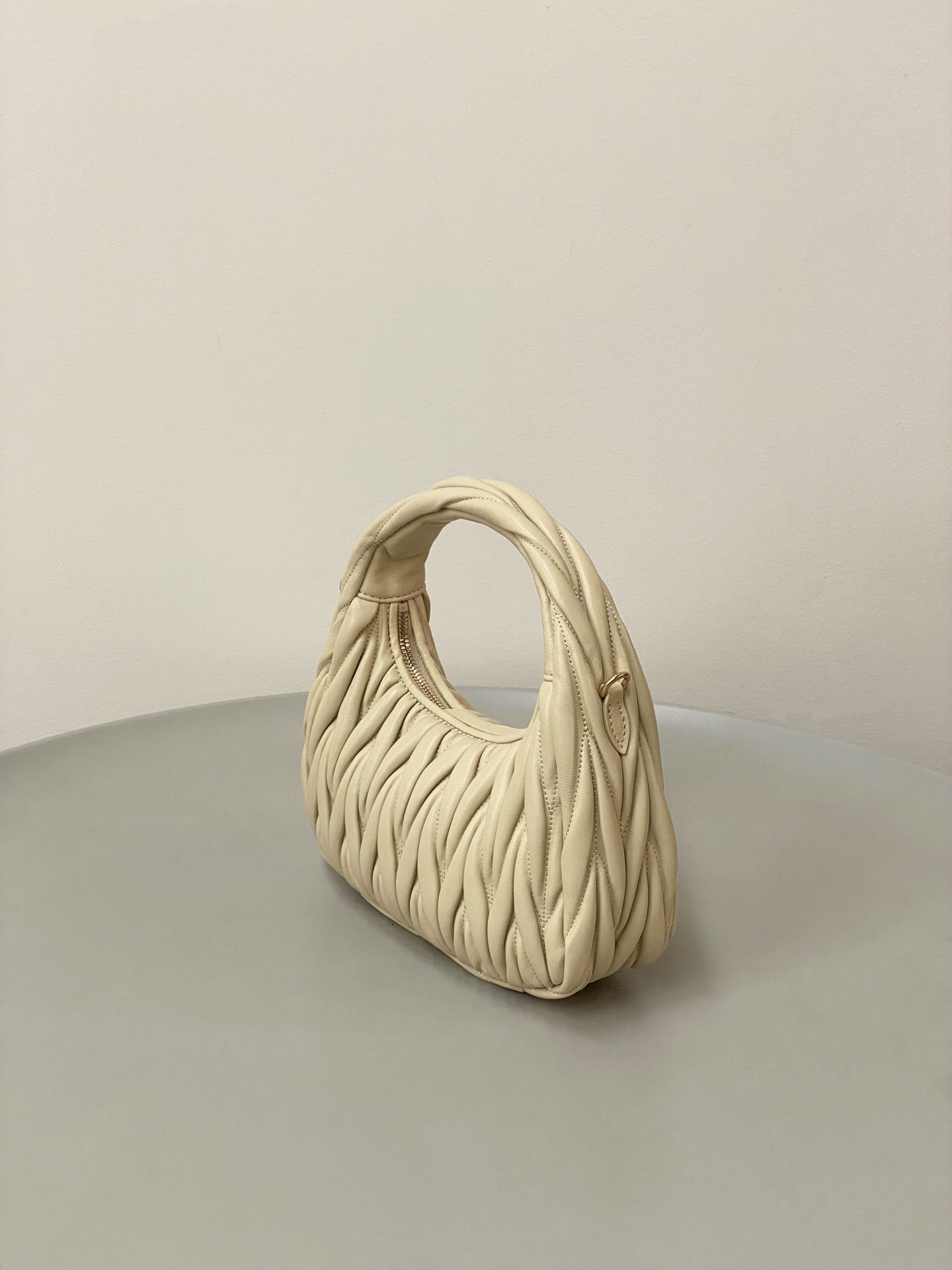 Miumiu Wander Hobo Wrinkled Underarm bag