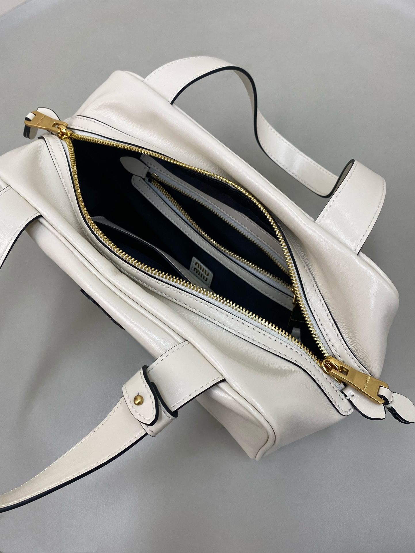 MiuMiu FW25 Bauletto leather handbag