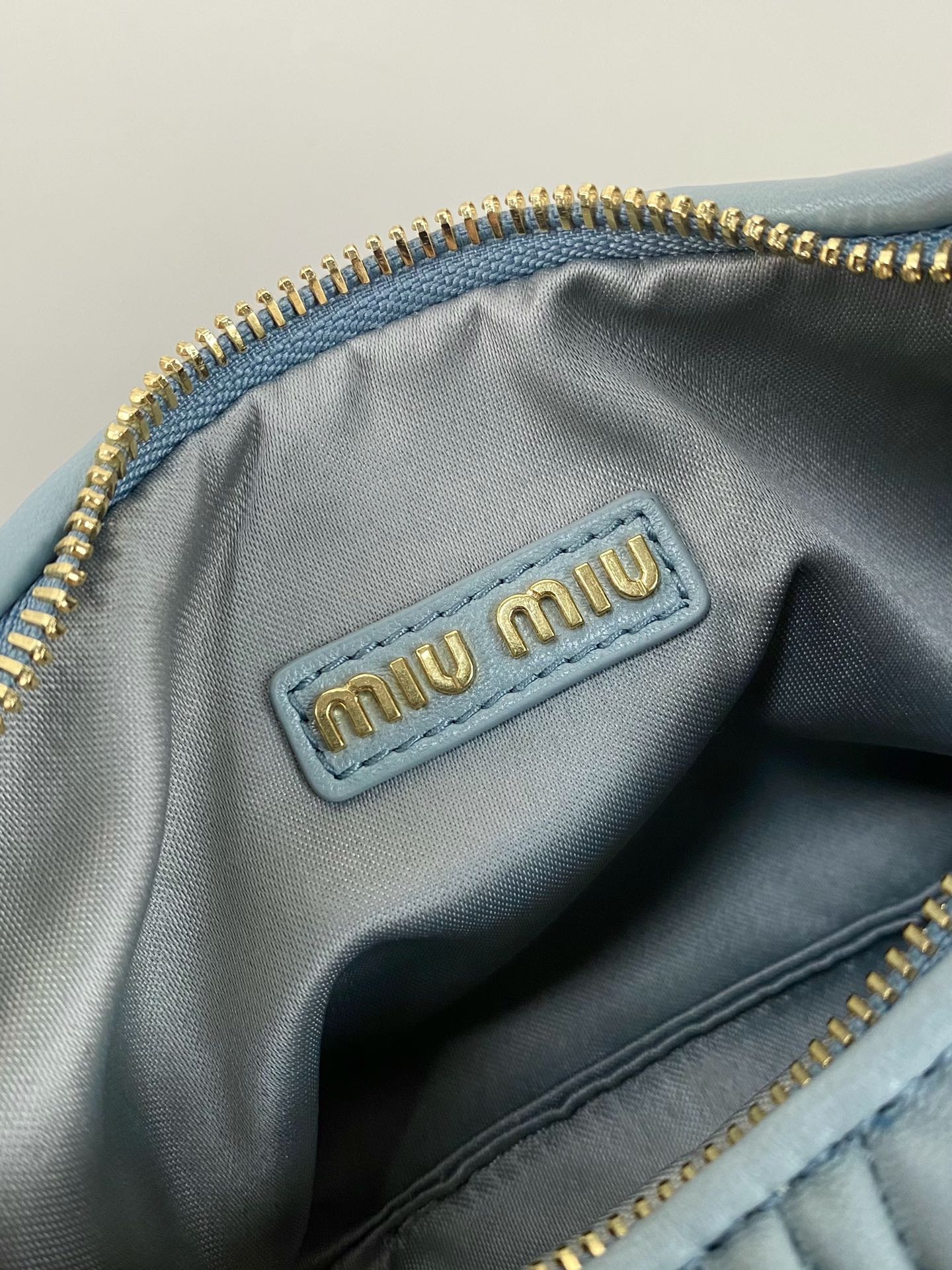 Miumiu Wander Hobo Wrinkled Underarm bag